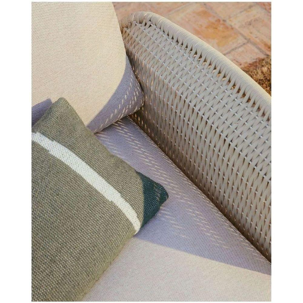 Kissenbezug Daila mit Ikat-Muster 100% PET Jacquard grün 30x50