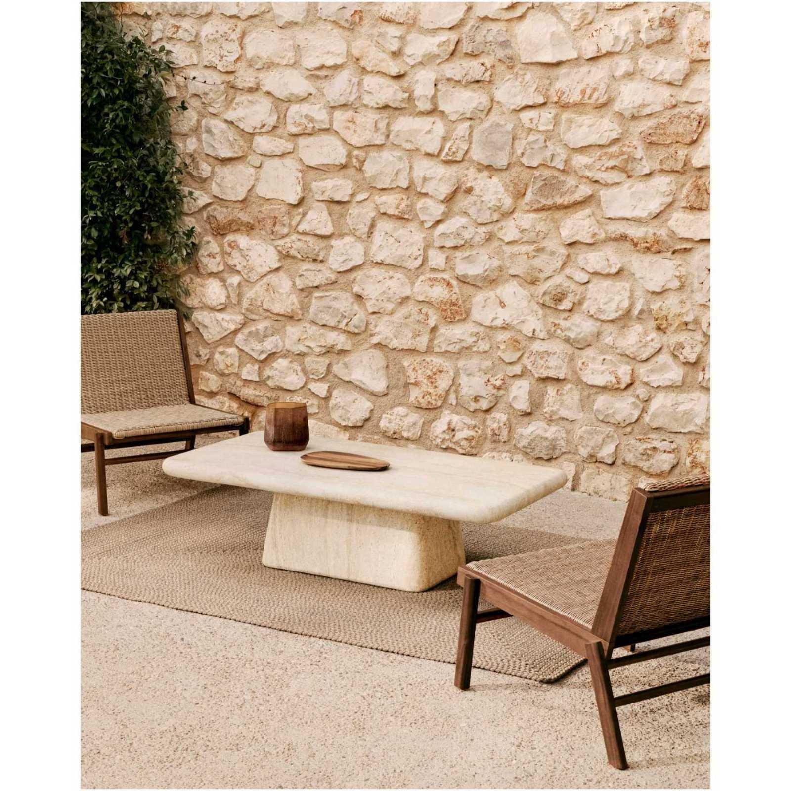 Gartensessel Sofa Itani Teakholz massiv synthetischem Rattan FSC 100%