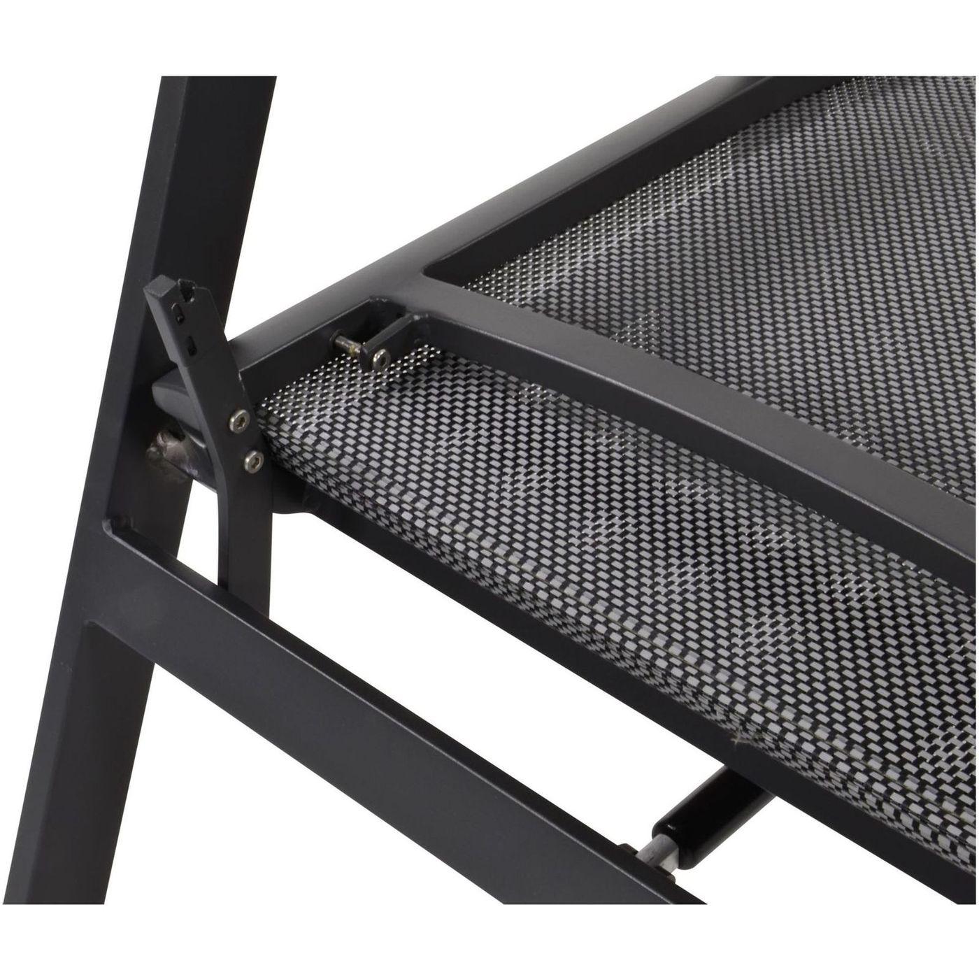 Gartensessel Aluminium Fiji mit Funktion