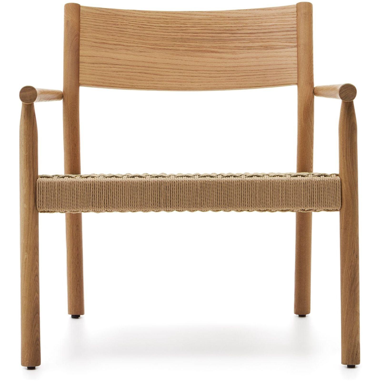 Armlehnsessel Yalia Eichenholz massiv natur 100% FSC