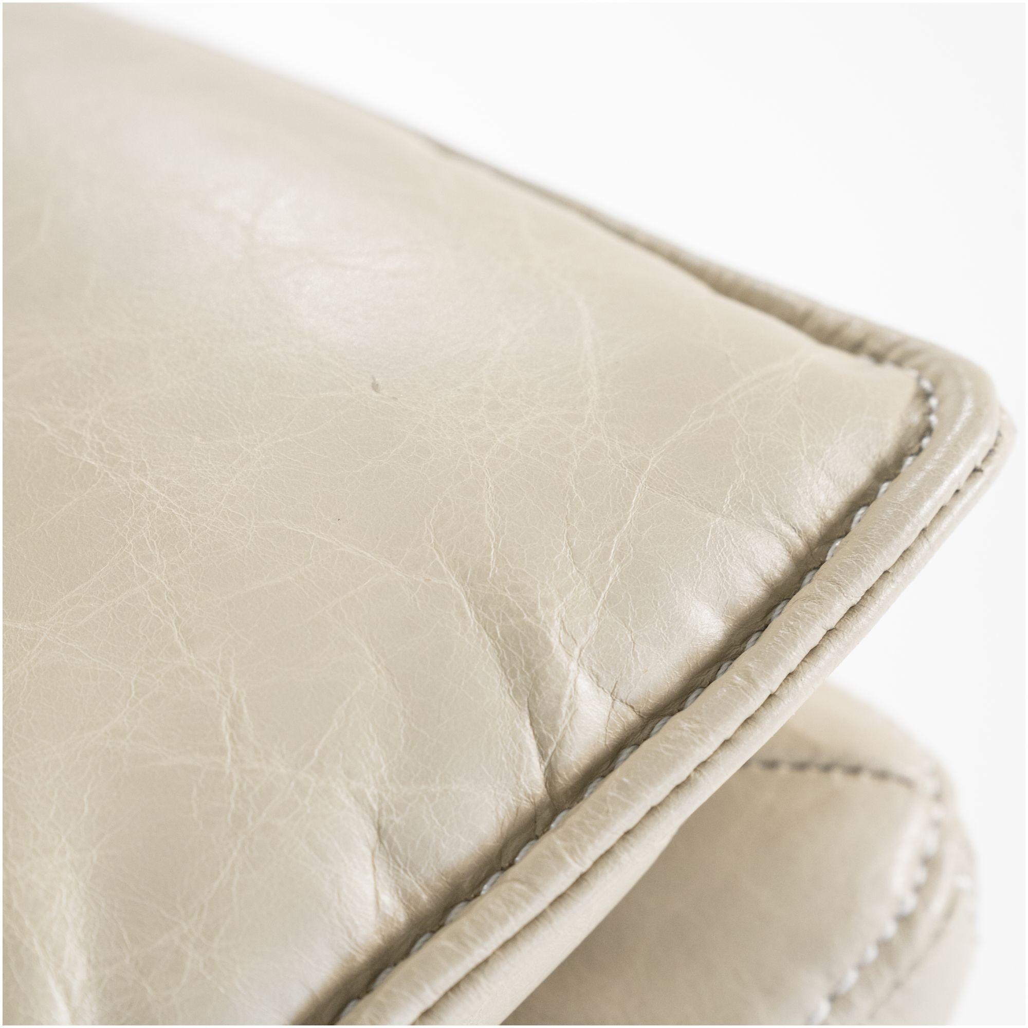 Drehsessel Relax Boxer Echtleder beige