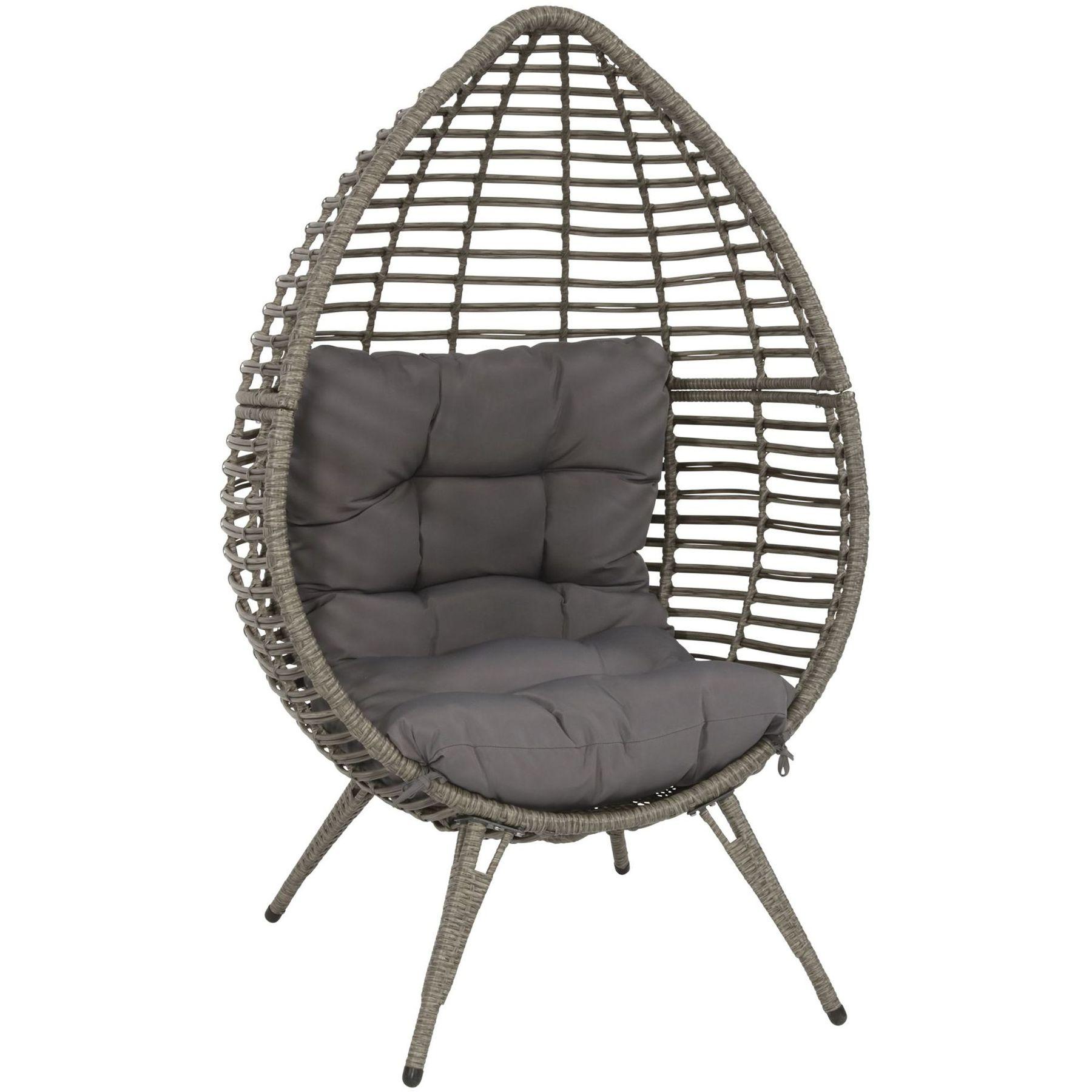 Garten Relaxsessel Egg Billy grau