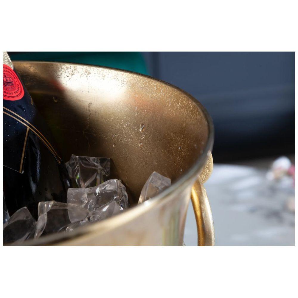 Champagner-Kühler Weinkühler 40cm Aluminium gold