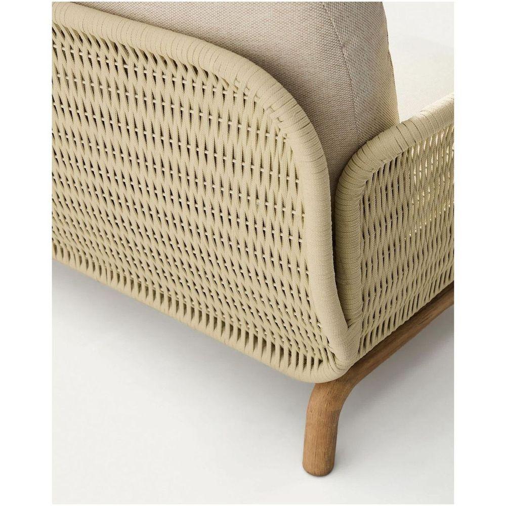 Gartensofa 2-Sitzer Alipa Akazienholz massiv Seil ecru 165