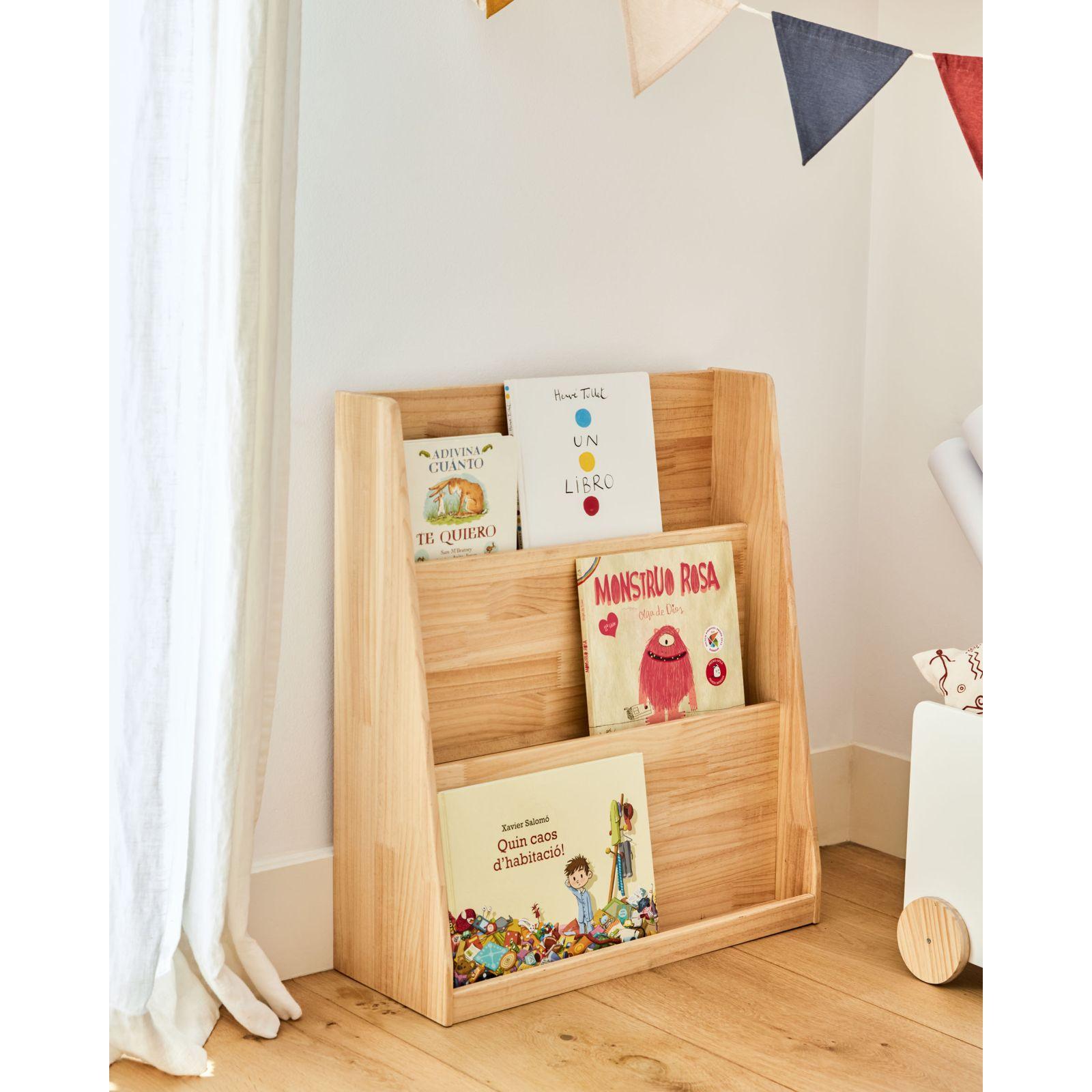 Bücherregal Kinderzimmer Adiventina Kiefer massiv natur 59.5x69.5 FSC MIX Credit