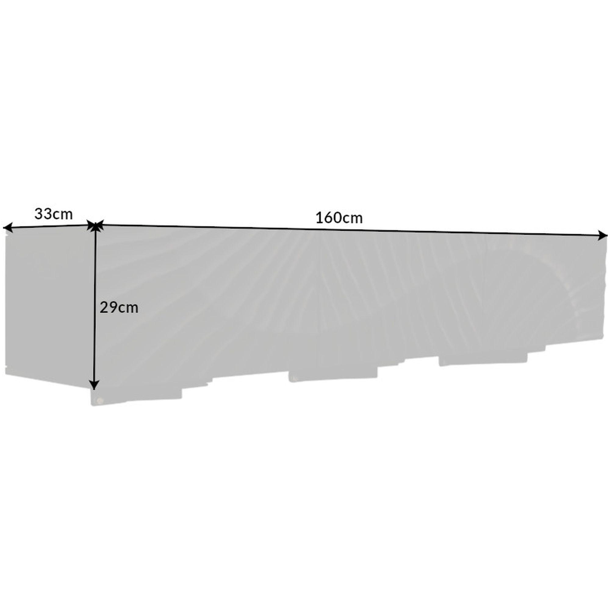 TV Wandmöbel Hängeschrank Vintage Baraya 160 schwarz Mango
