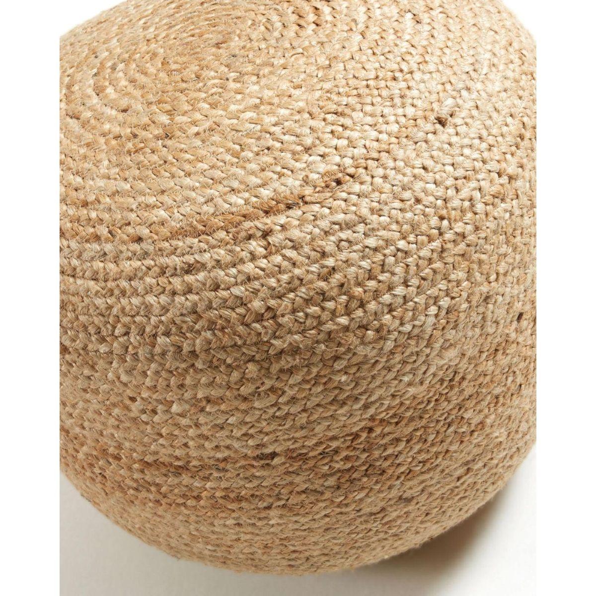 Pouf Hocker Doc rund natur 50x50