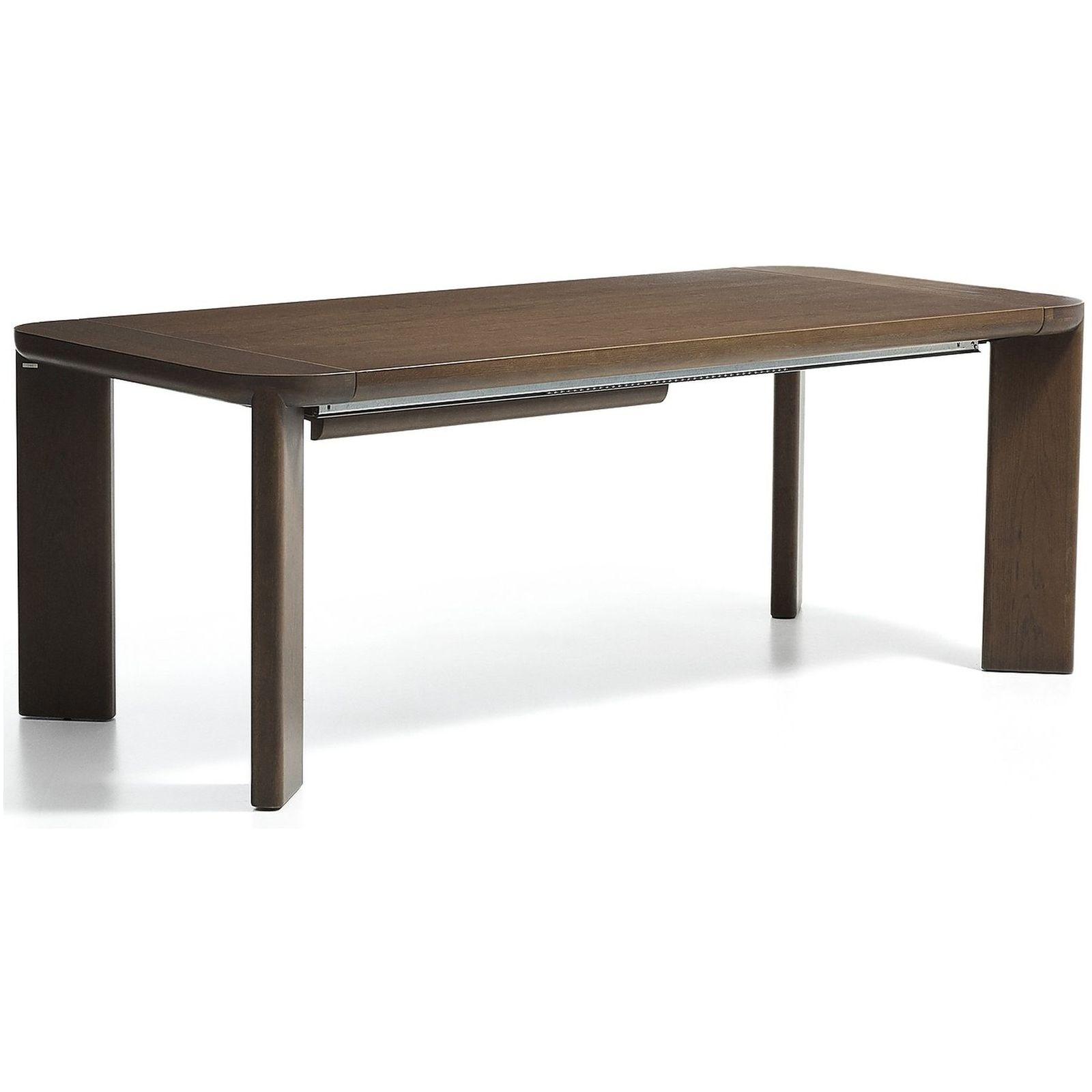 Esstisch Ausziehtisch Jondal Massivholz und Eichenfurnier nussbaumfinish 100 % FSC - Grösse: 200-286x100 cm