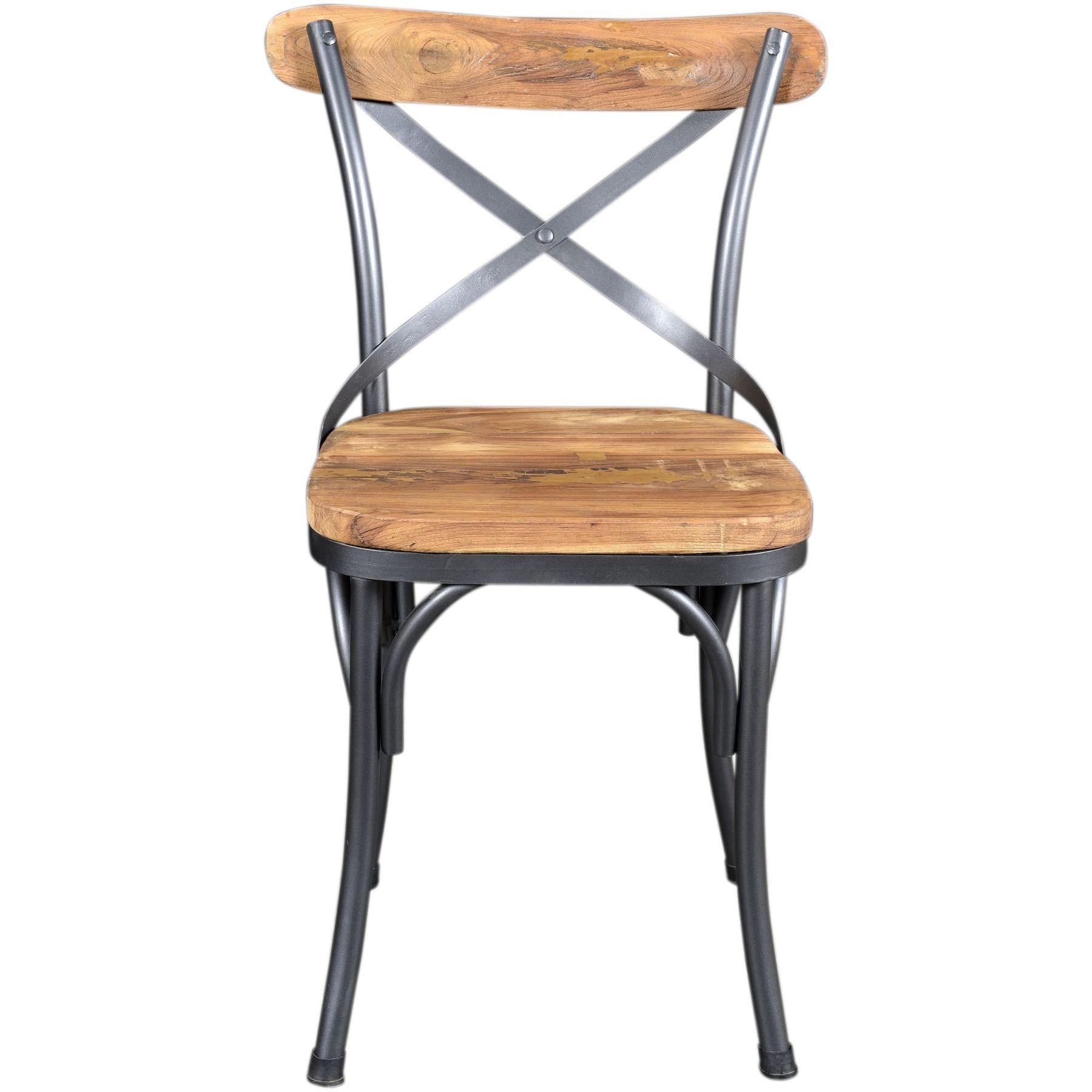 Bistrostuhl Kolonial Teak Industrial