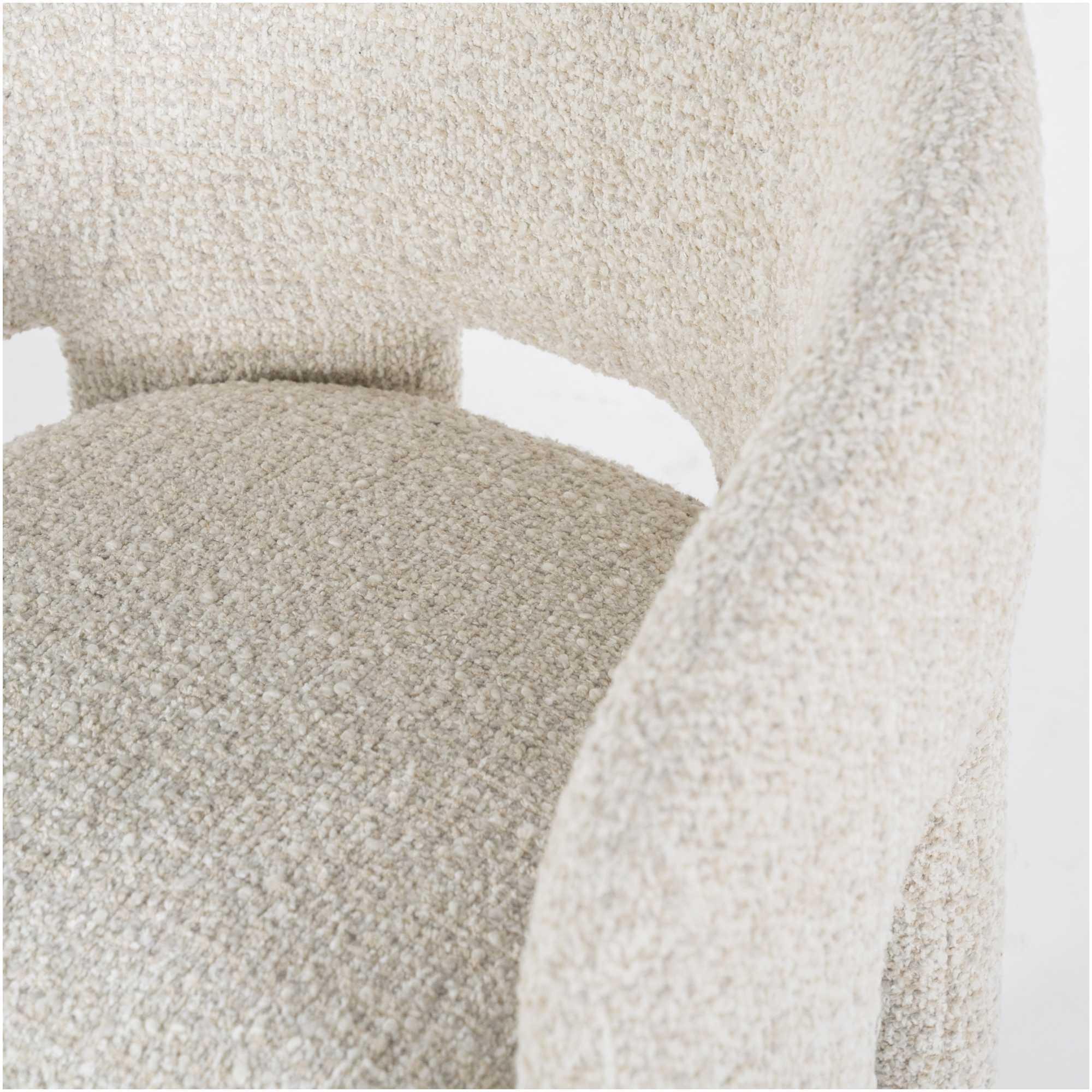 Armlehnstuhl Luiz Stoff beige