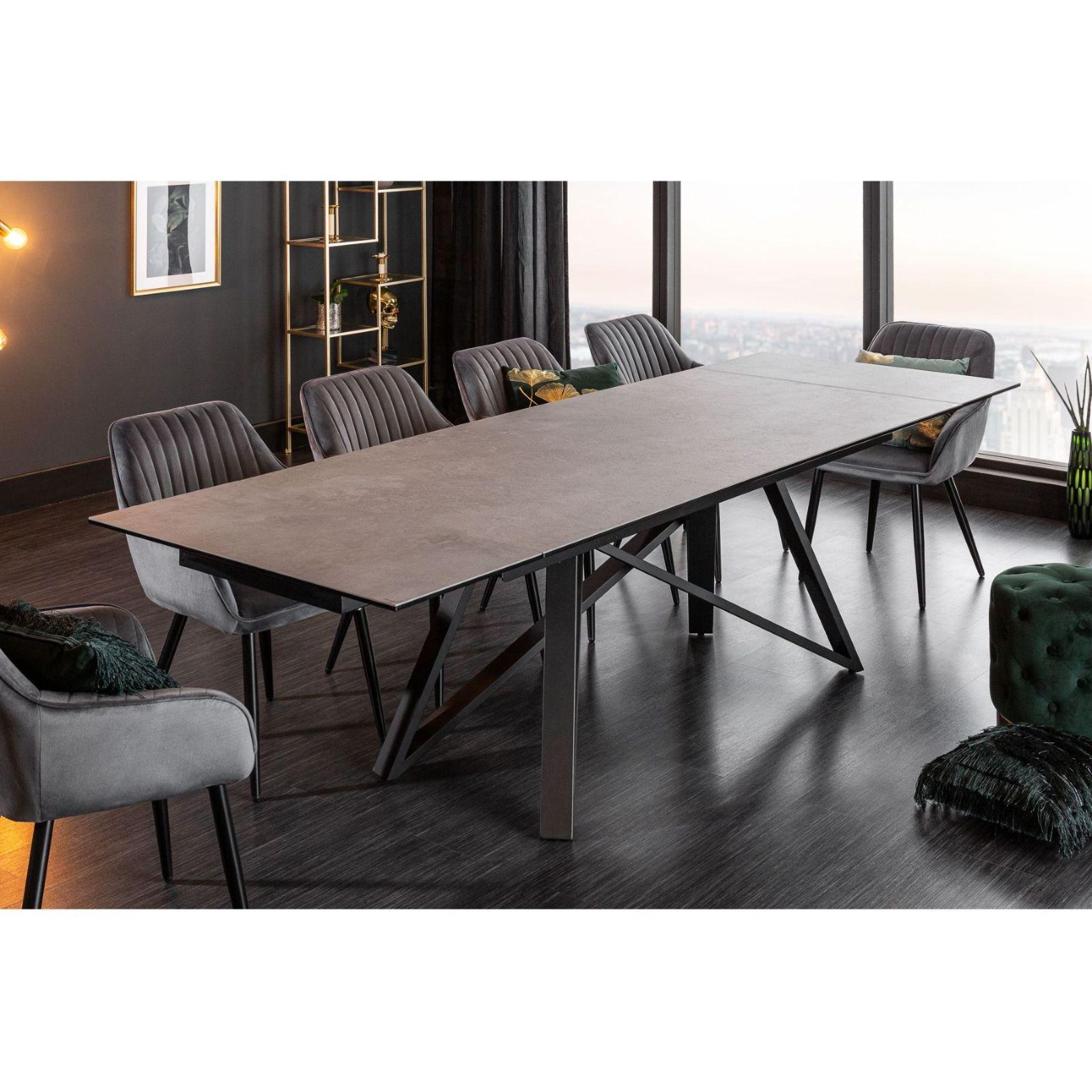 Ausziehtisch Italia1 180-220-260 Keramik Beton-Optik