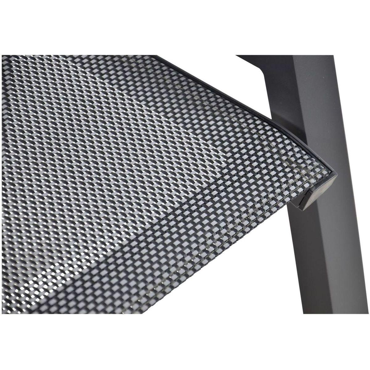 Garten Fussablage Anni Aluminium grau (mit Funktion)