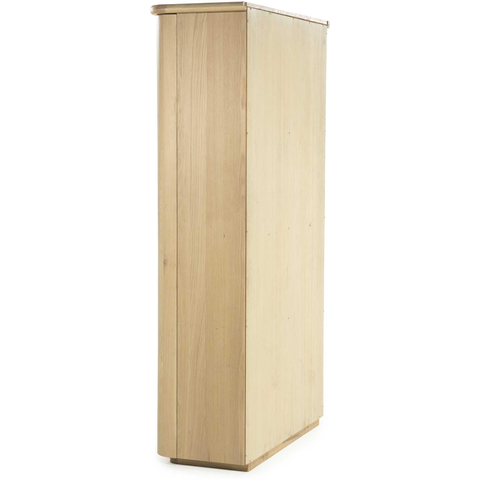 Holzschrank abgerundet Jaromir Eichenholz natur 120x210