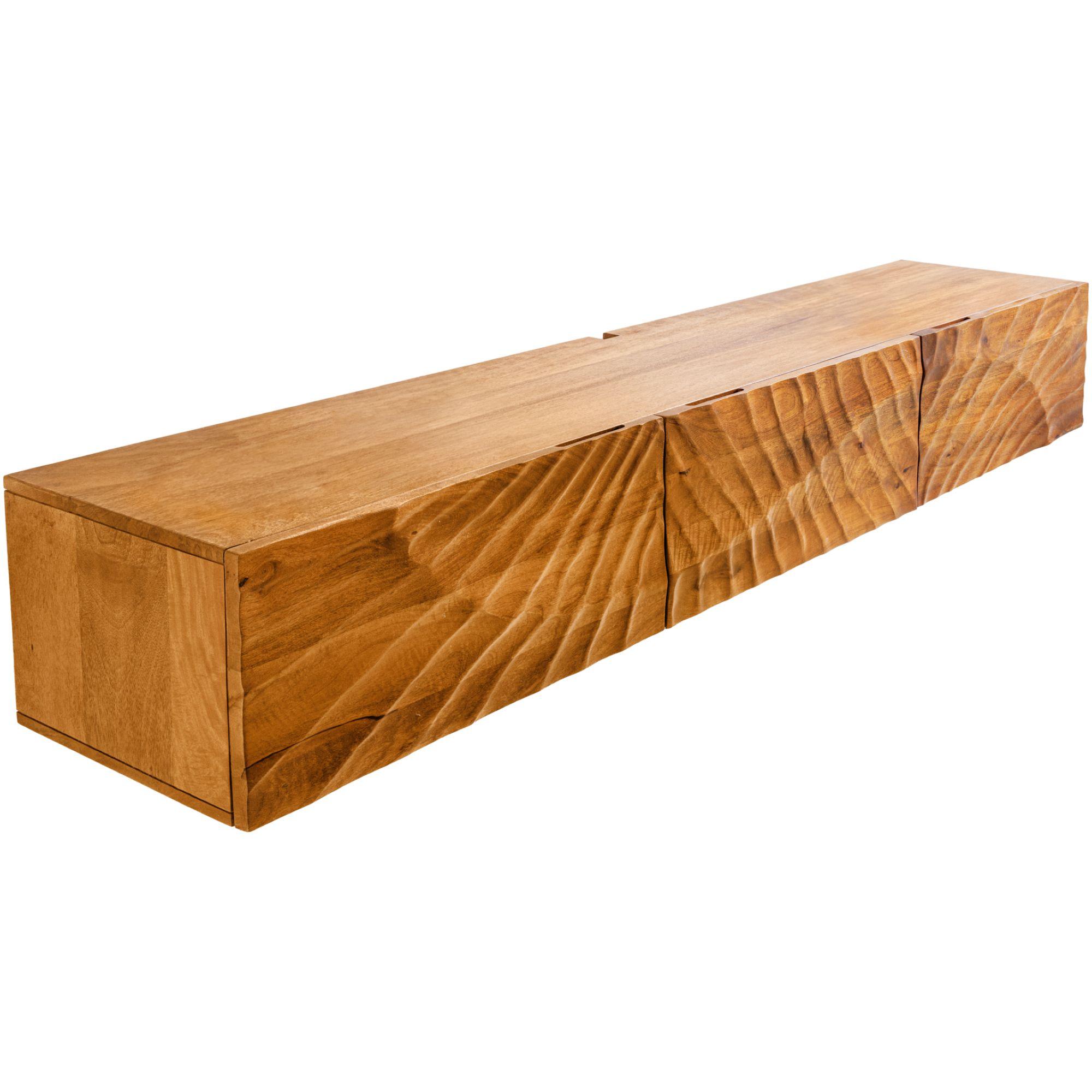 TV Wandmöbel Hängeschrank Vintage Baraya 160 braun Mango