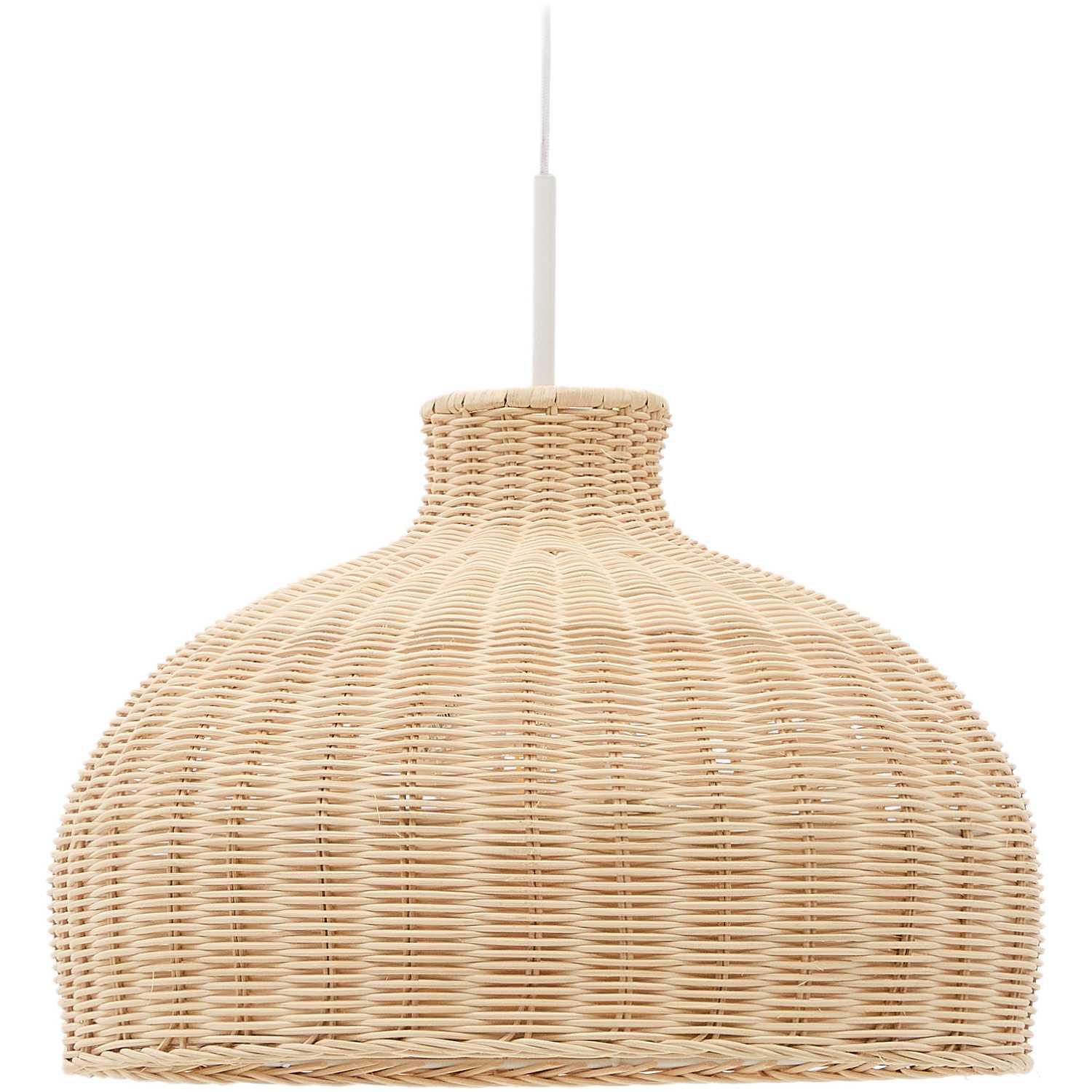 Lampenschirm Ennia aus Rattan mit hellem Finish 38x38