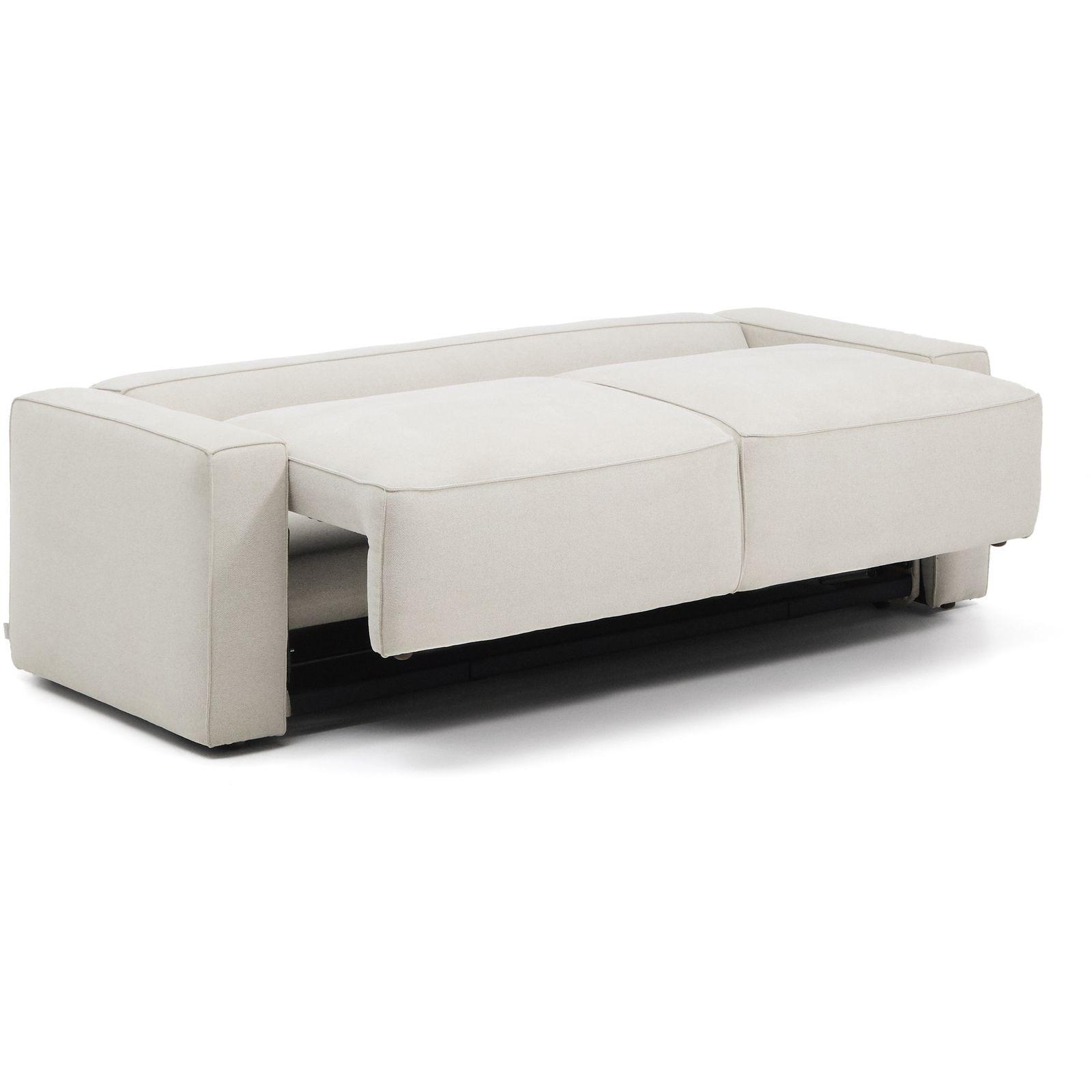 3-Sitzer Bettsofa Marela in beiger Chenille 236 cm FSC Mix Credit