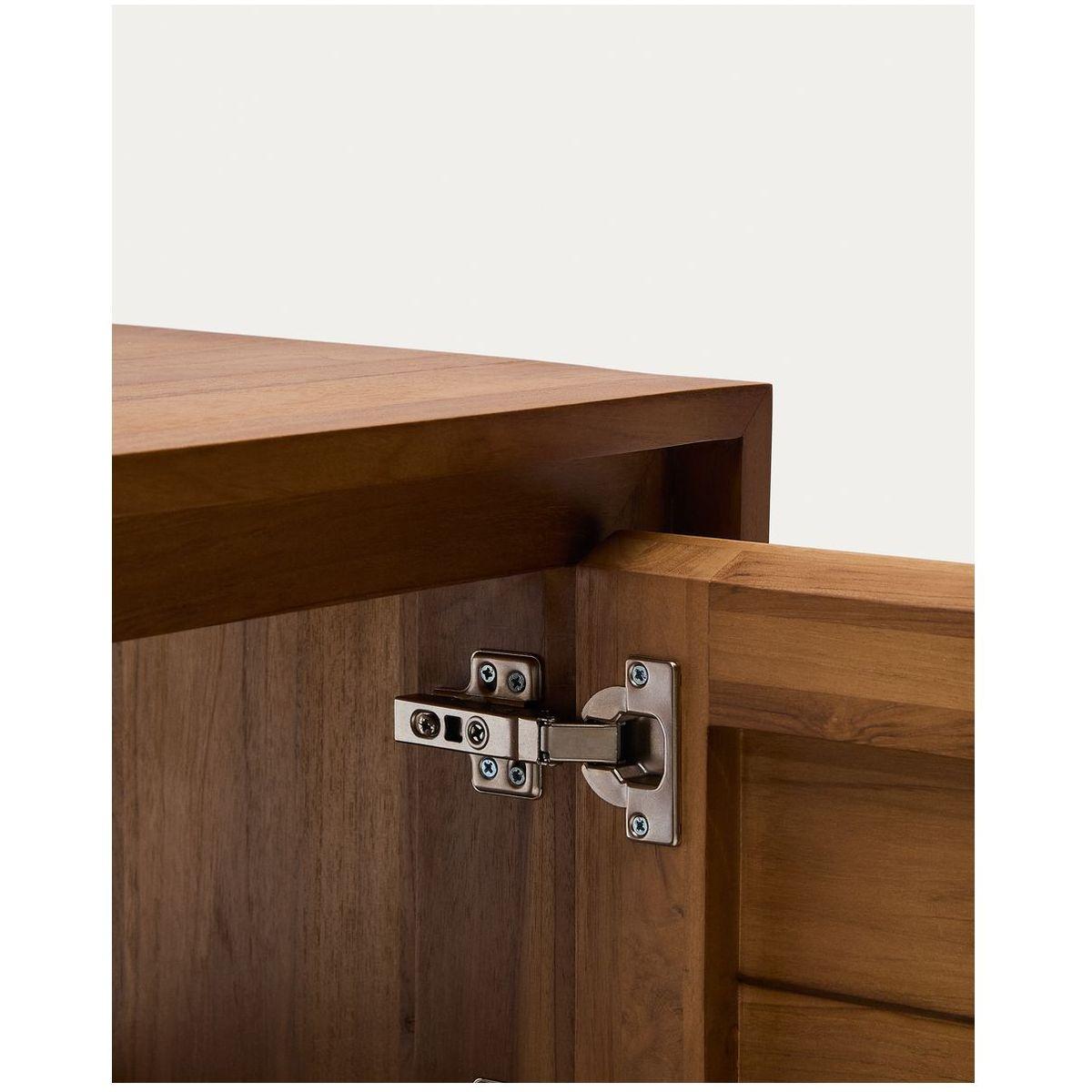 Badezimmermöbel Kenta aus massivem Teakholz mit Nussbaum Finish 60x45