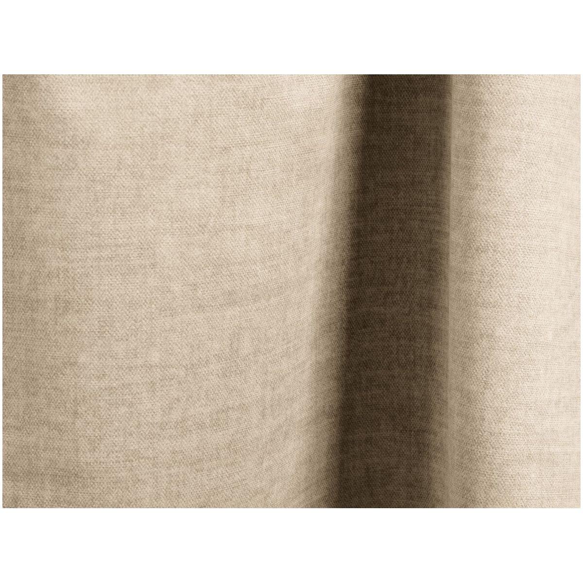 Wohnlandschaft U Sofa Ecksofa Martina 420x330x75 Sitztiefe 90cm - Ausrichtung: links - Bezug: Velvet (Vogue), Light Beige