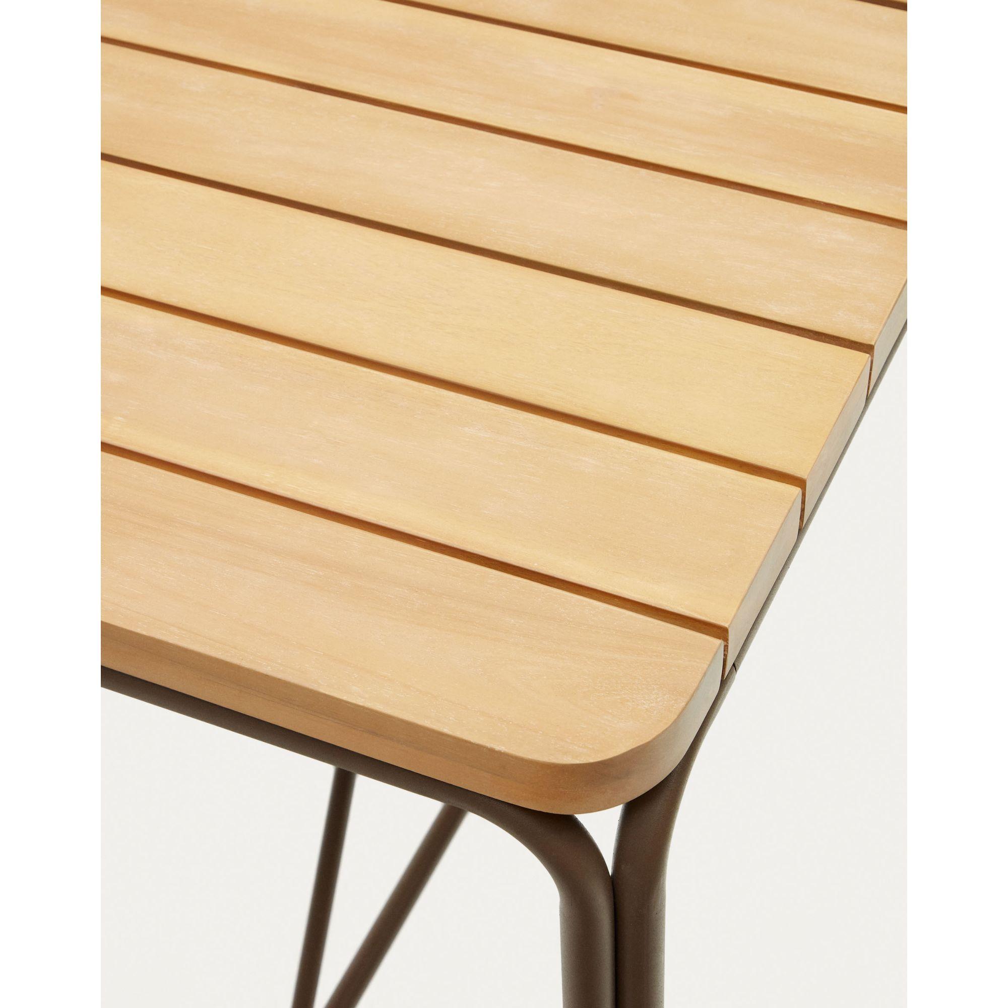 Garten Bartisch Salguer Stahl Akazienholz 140x70