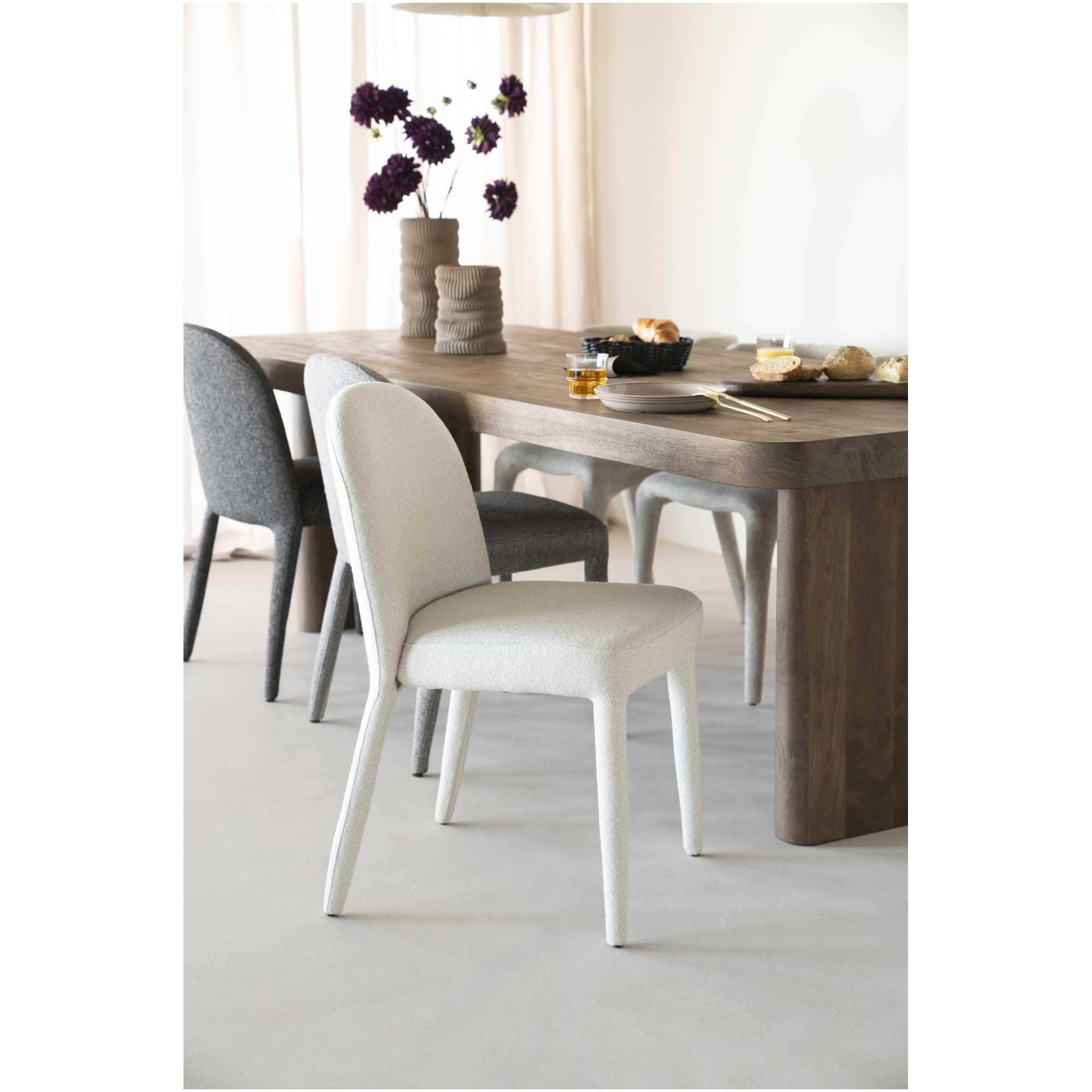 Design Polsterstuhl Toscane Stoff beige