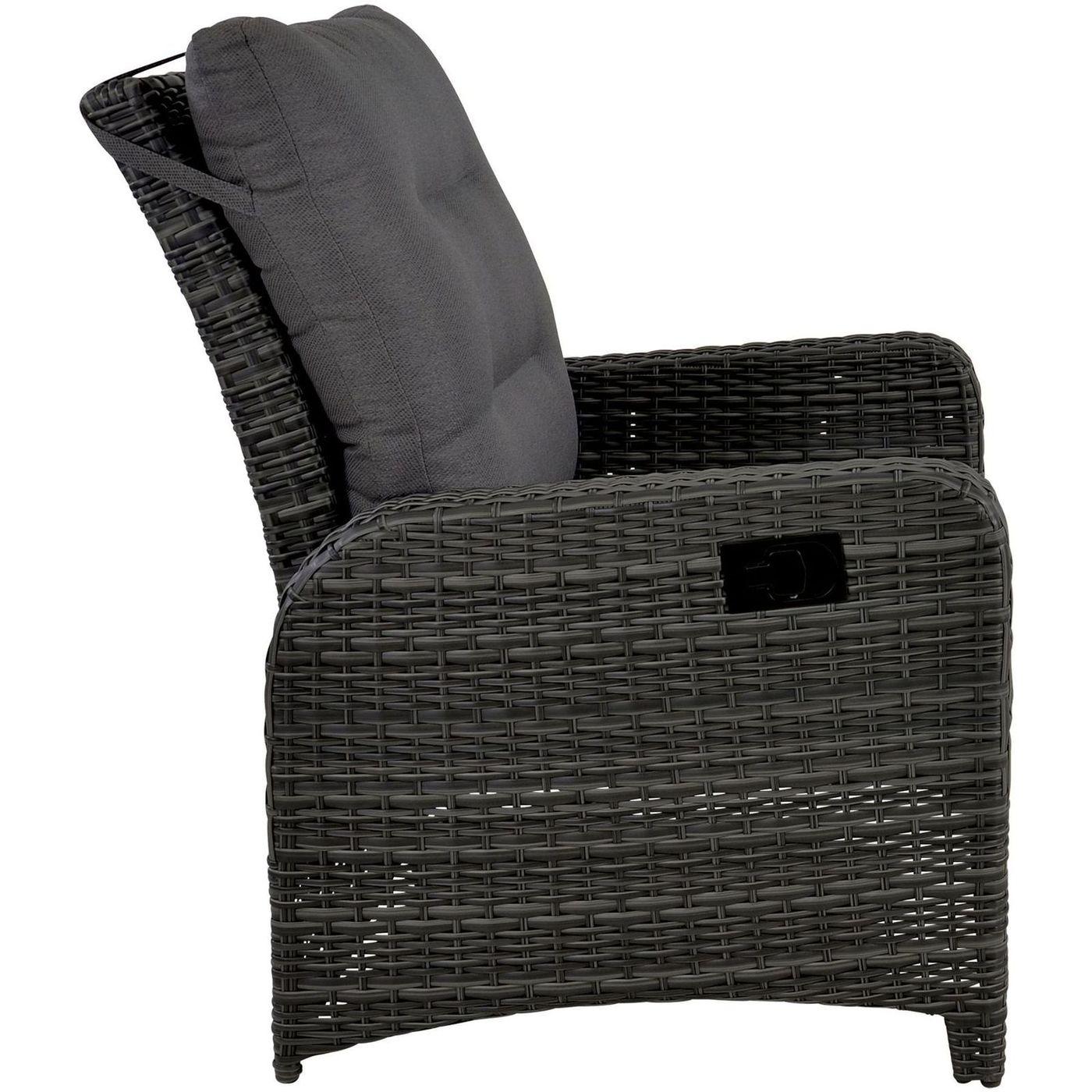 Garten Loungesessel verstellbar Poly Rattan Nino (mit Funktion)