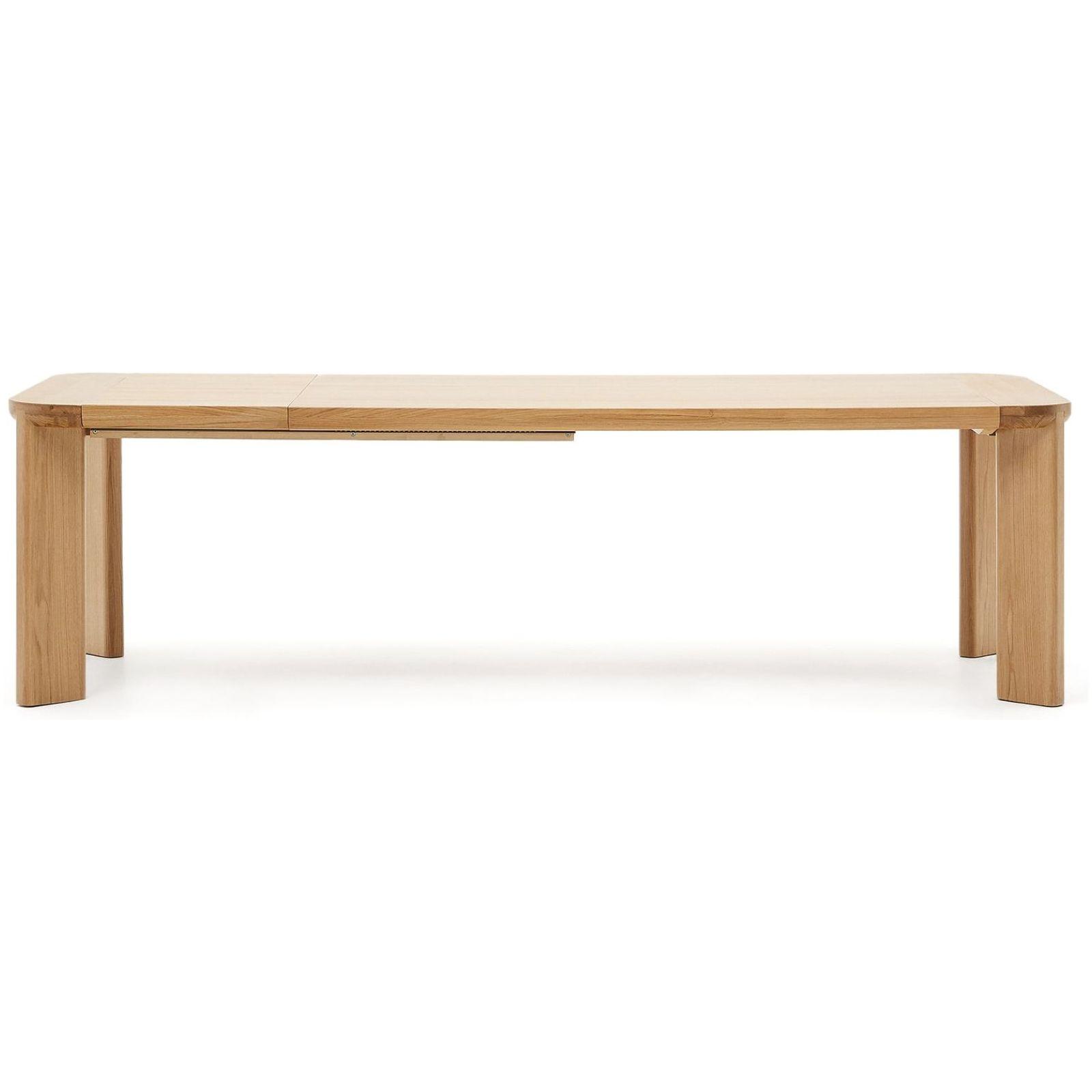 Esstisch Ausziehtisch Jondal Massivholz und Eichenfurnier natur 100 % FSC - Grösse: 205-285x100
