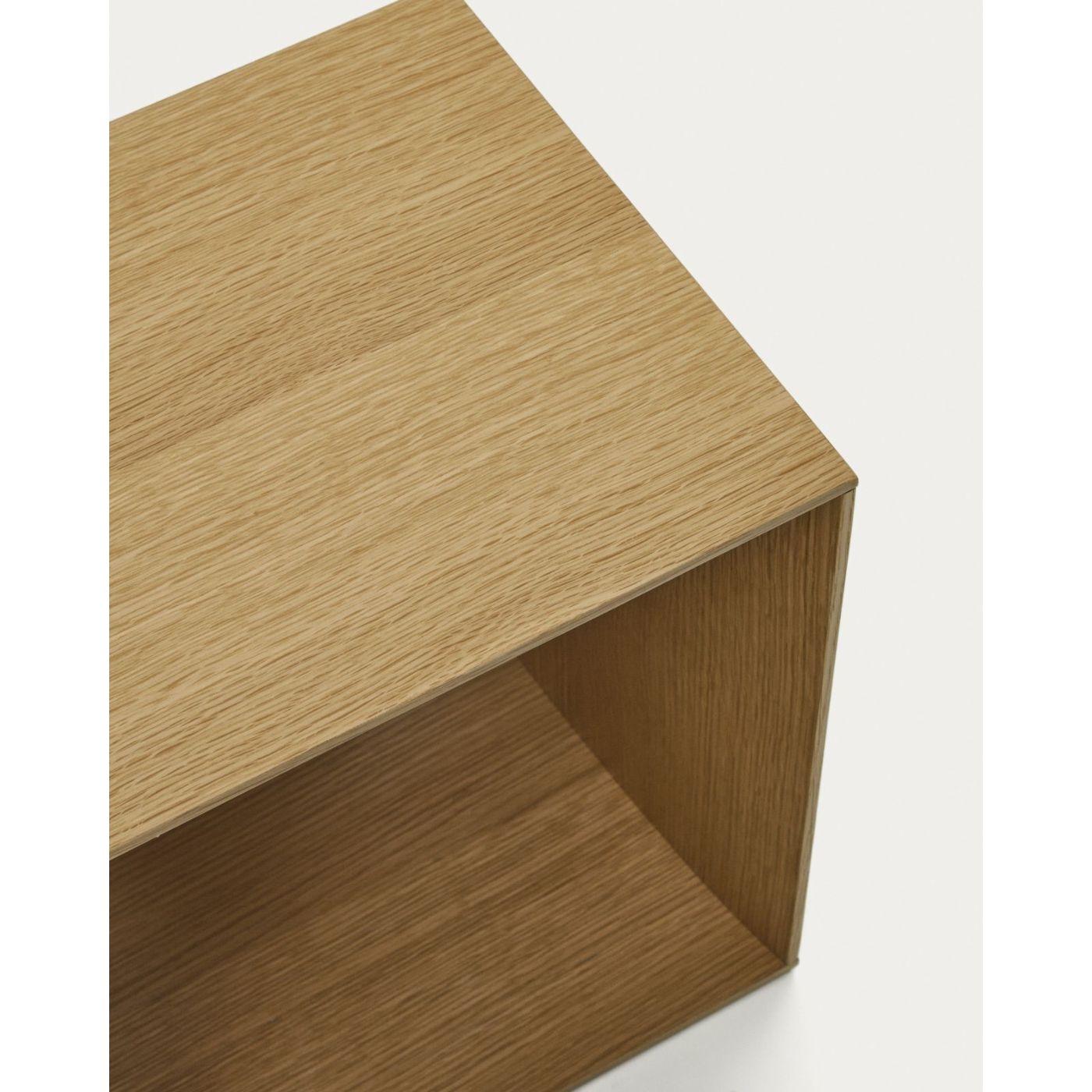 Litto mittelgrosses Regalmodul aus Eichenfurnier 67 x 38 cm
