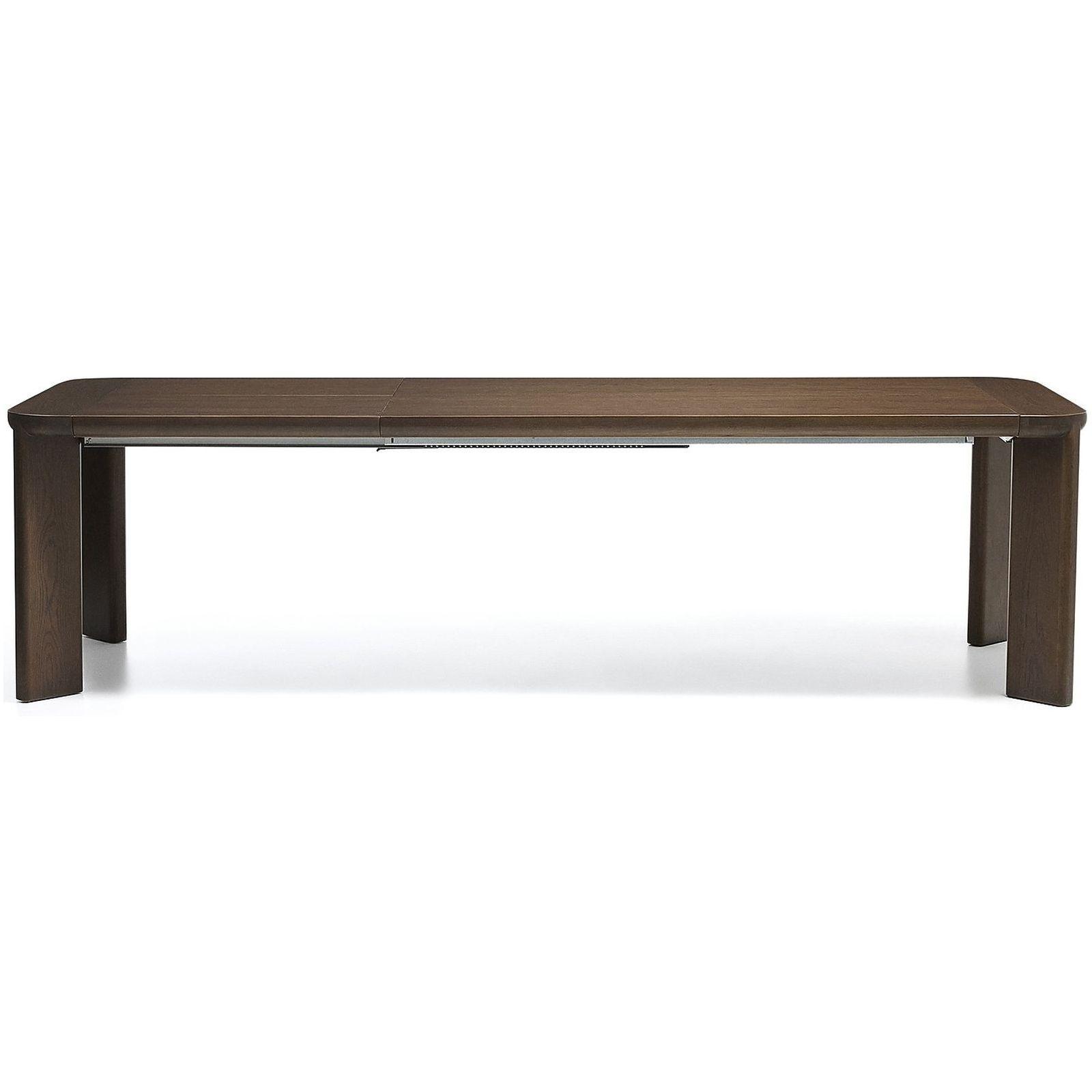 Esstisch Ausziehtisch Jondal Massivholz und Eichenfurnier nussbaumfinish 100 % FSC - Grösse: 200-286x100 cm