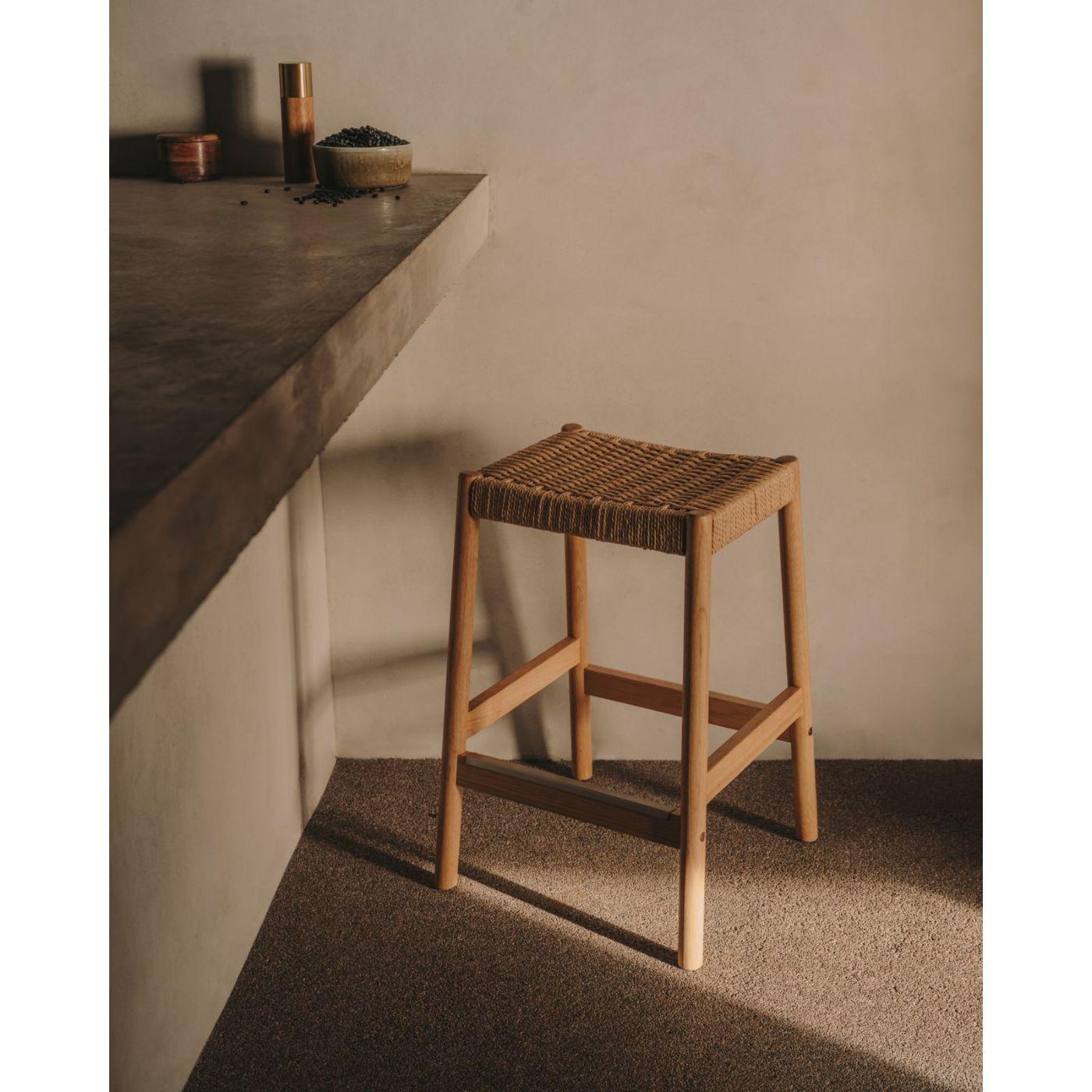 Holzhocker Barhocker Yalia Eichenholz massiv natur 100% FSC