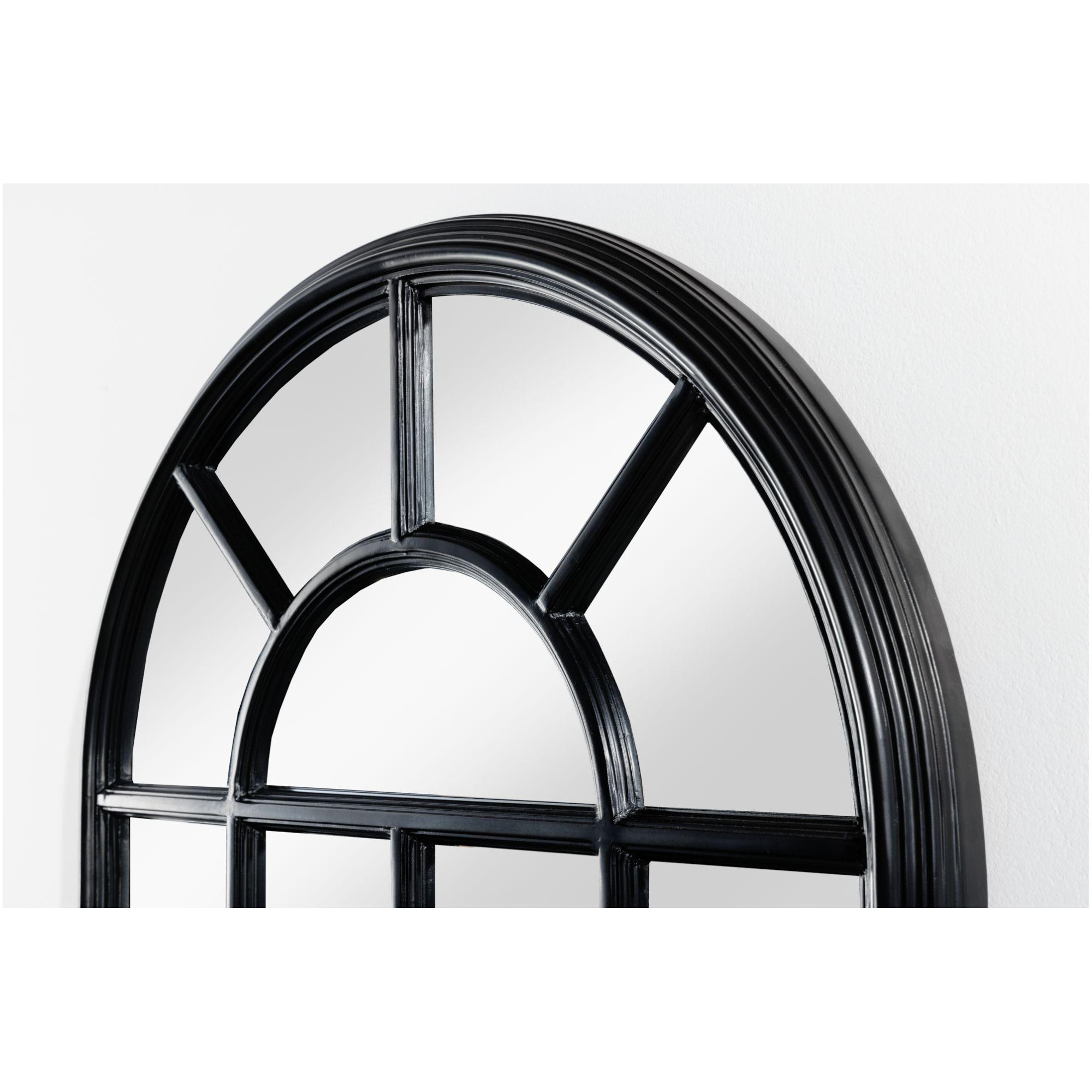 Wandspiegel Standspiegel Fenster Castle 140x60 schwarz