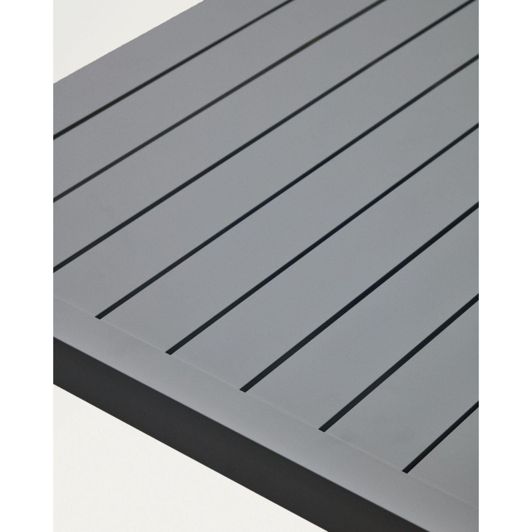 Gartentisch Culip Aluminium grau 150x77