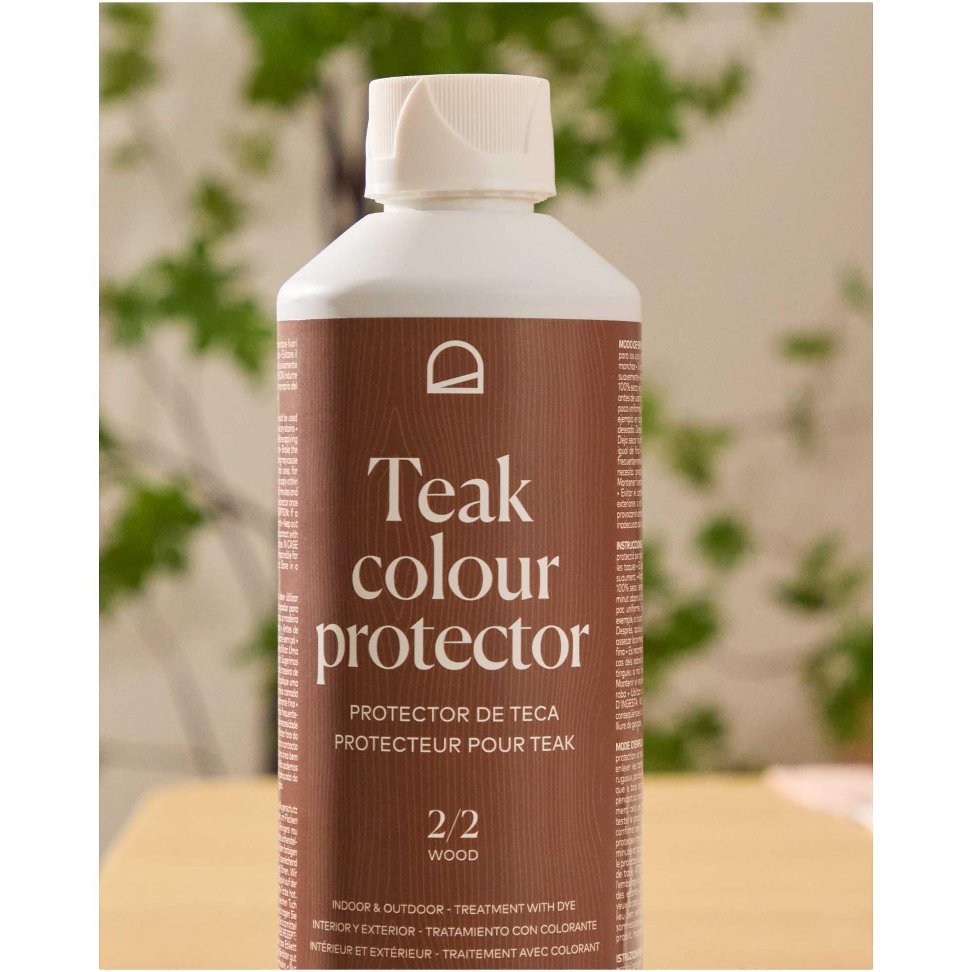 Schutzmittel Pflegeset Sterina für Teakholz mit Tan-Finish 500 ml
