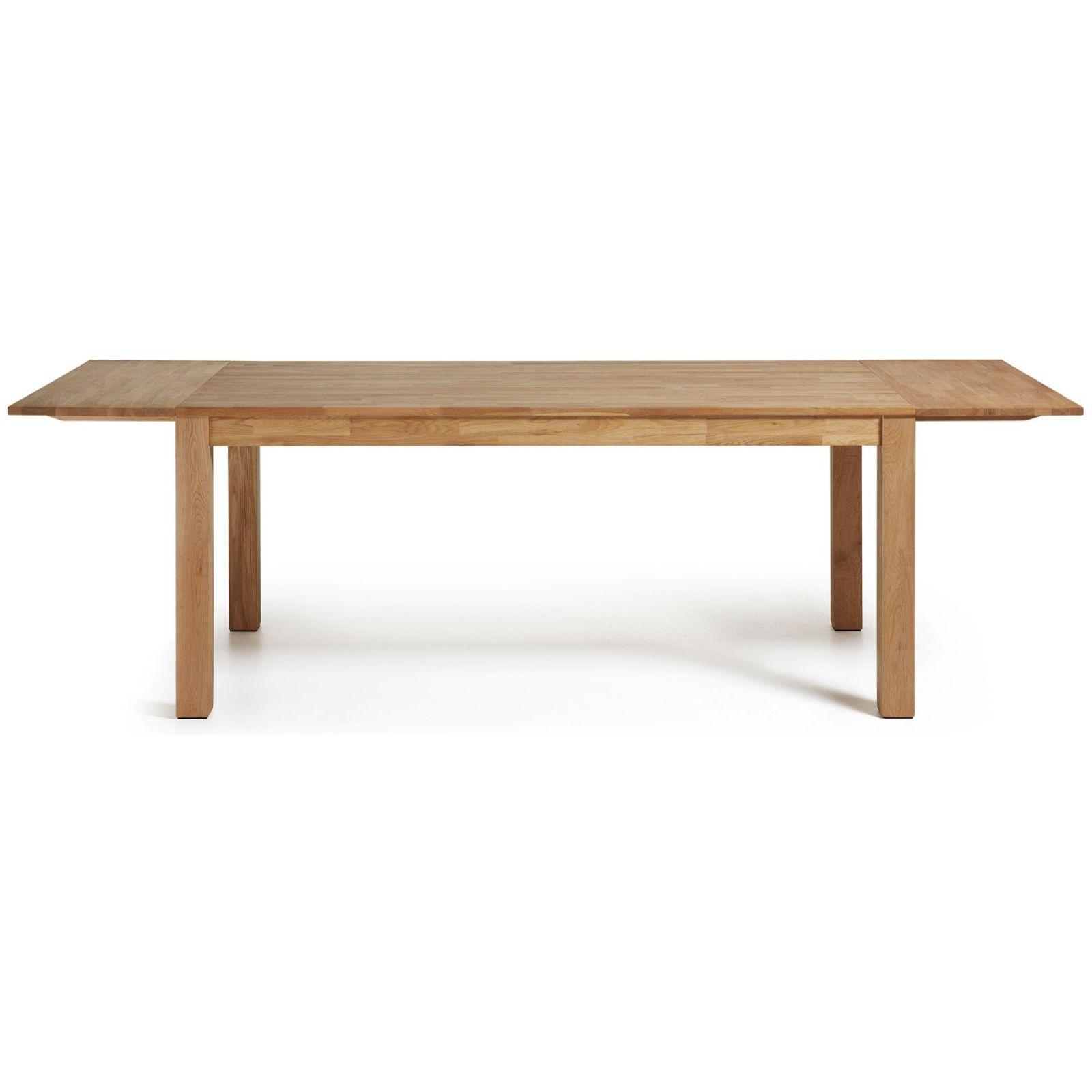 Esstisch ausziehbar Massivholz Nito Eichenholz massiv - Grösse: 120-200x75