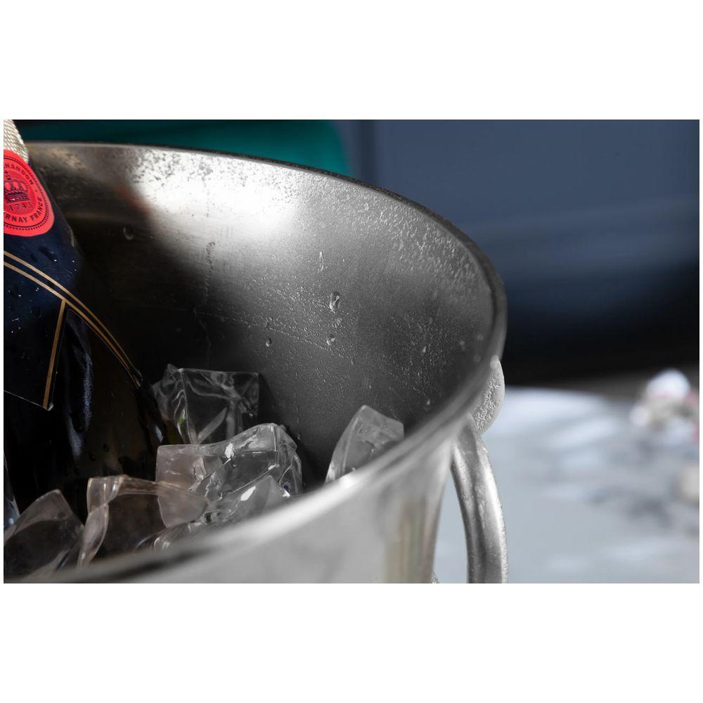 Champagner-Kühler Weinkühler 40cm Aluminium silber