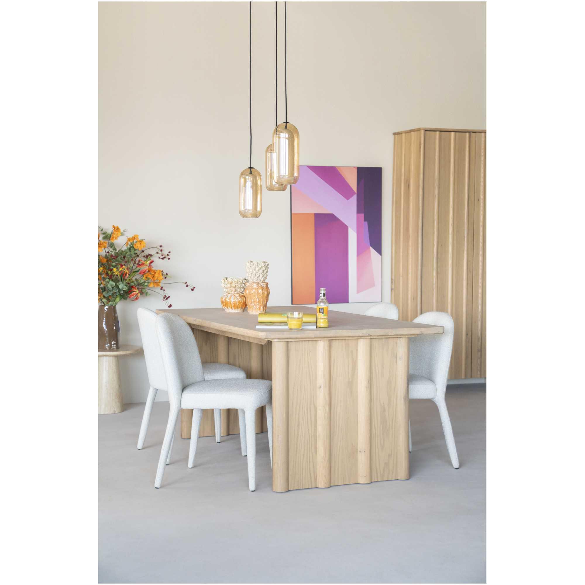 Design Polsterstuhl Toscane Stoff beige
