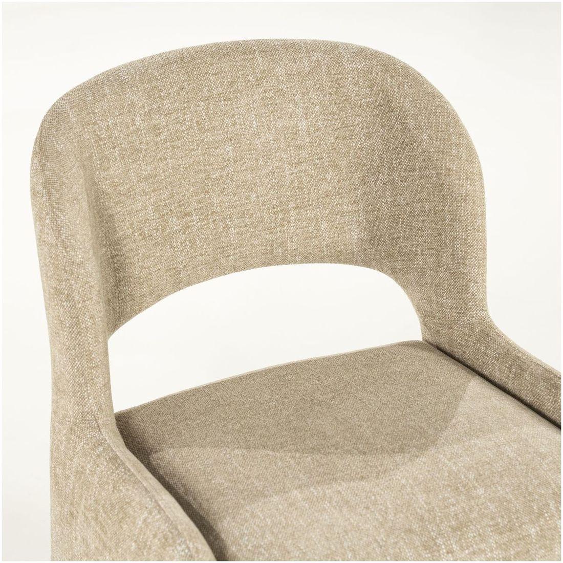 Design Polsterstuhl Serene Stoff taupe