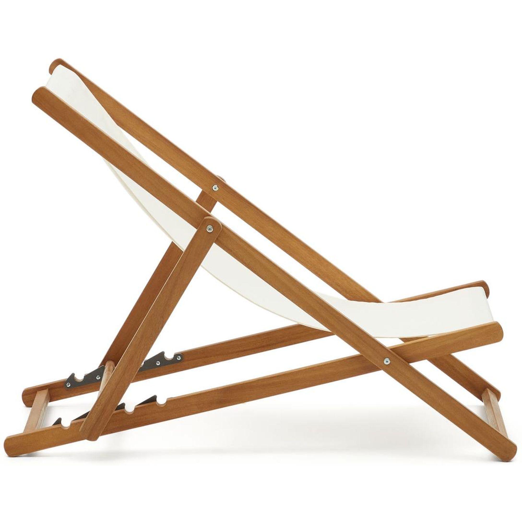 Liegestuhl Lounger beige (verstellbar)