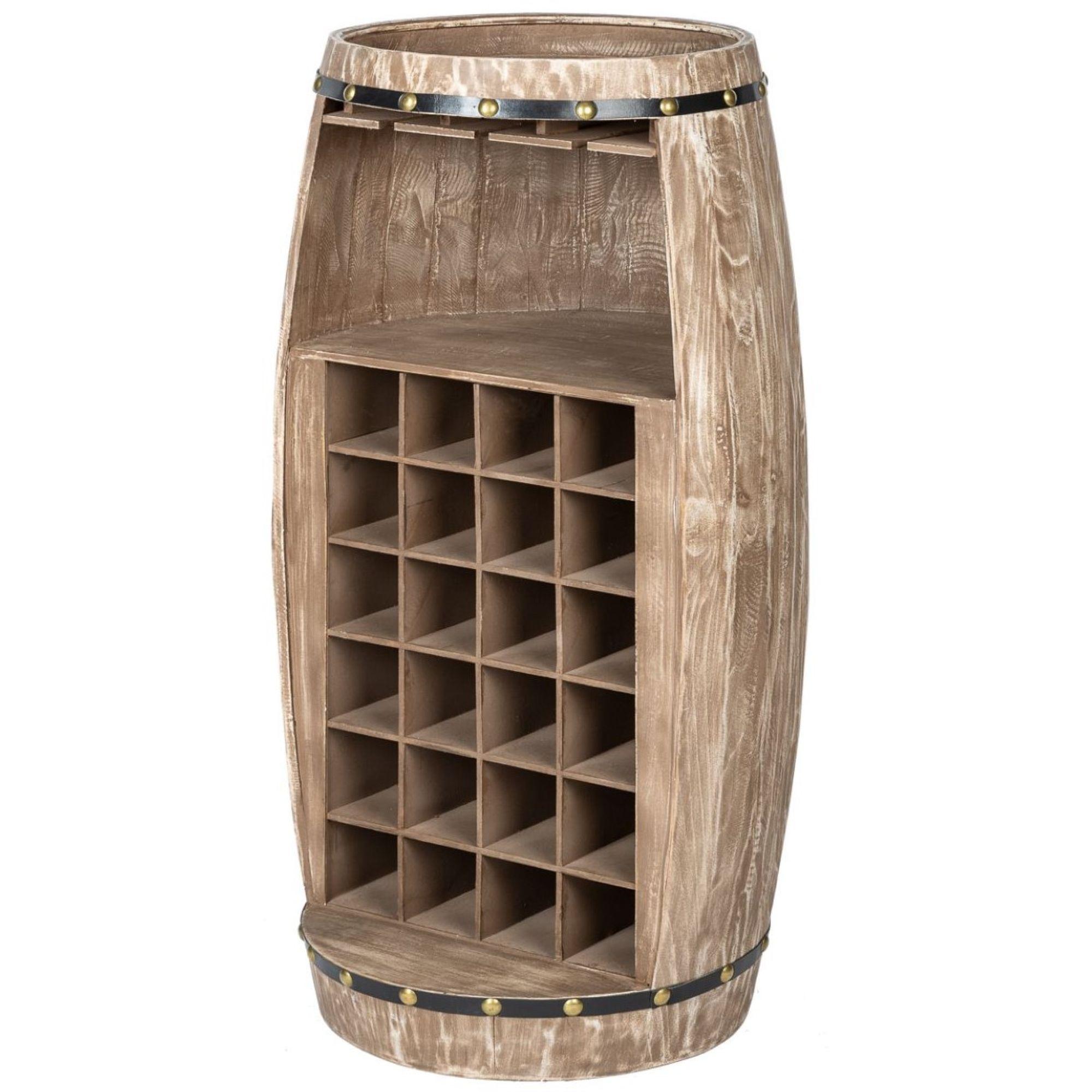 Weinfass Weinregal Winery halb 97cm natur