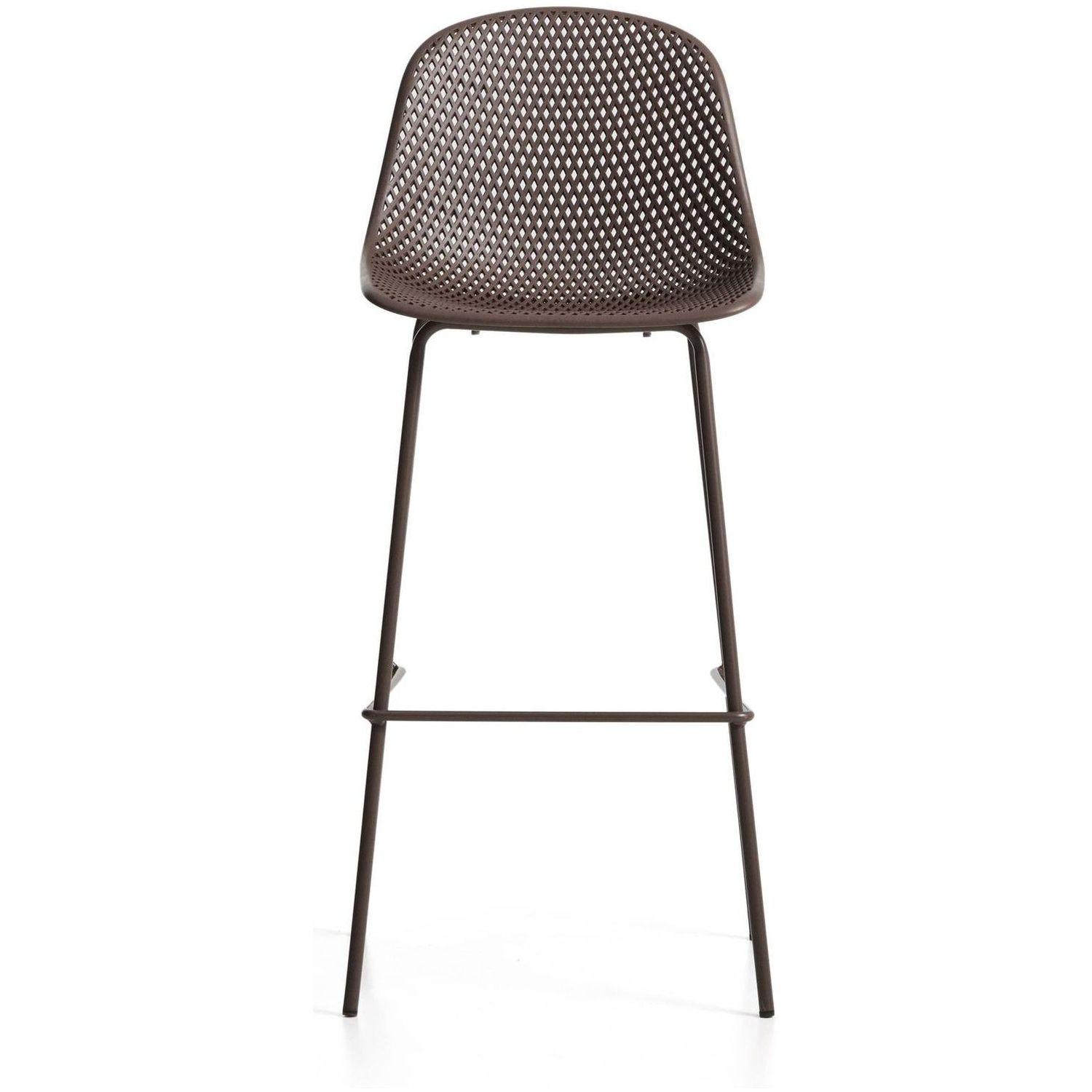 Barhocker Outdoor Garten Quinby Quinby braun Sitzhöhe 75