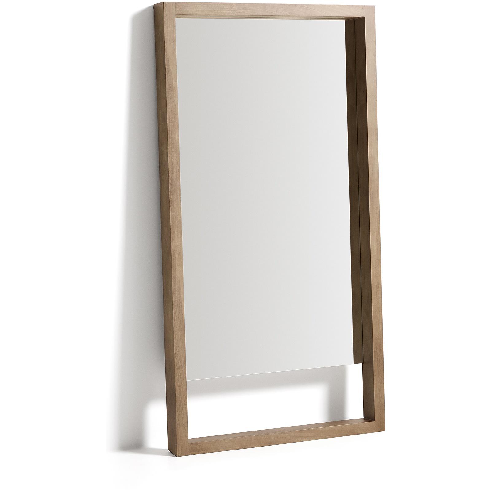 Standspiegel Vatro aus massivem Mangoholz in natürlichem Ton 96x181 FSC 100%