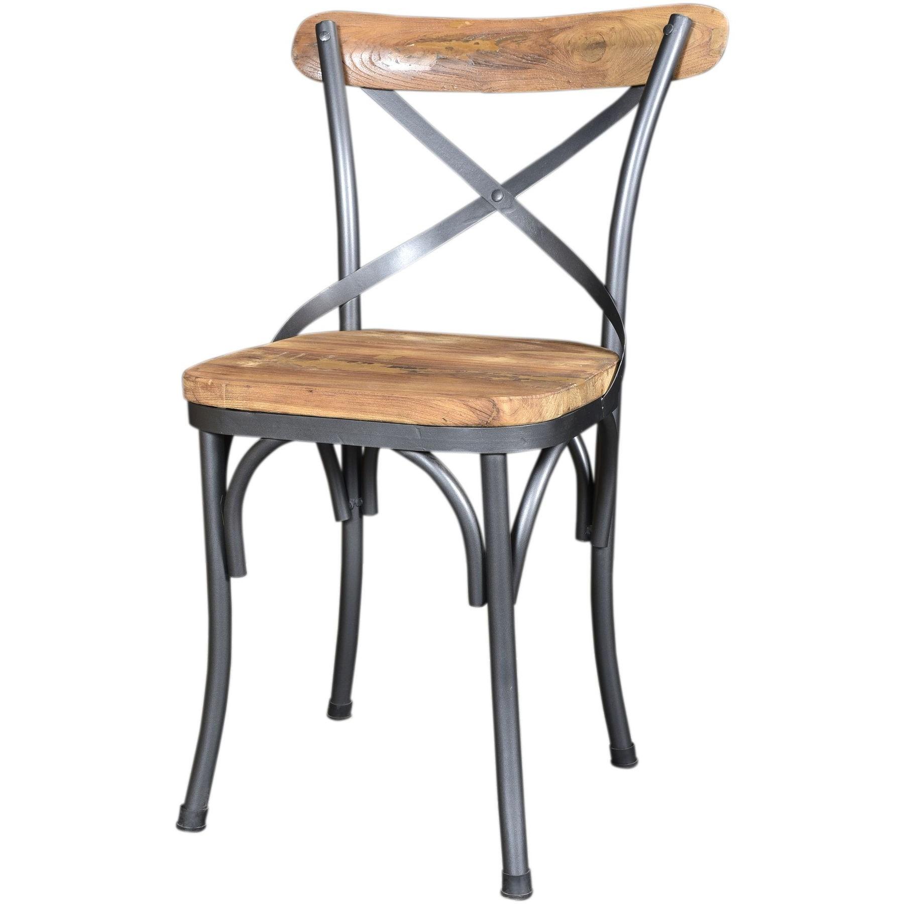 Bistrostuhl Kolonial Teak Industrial