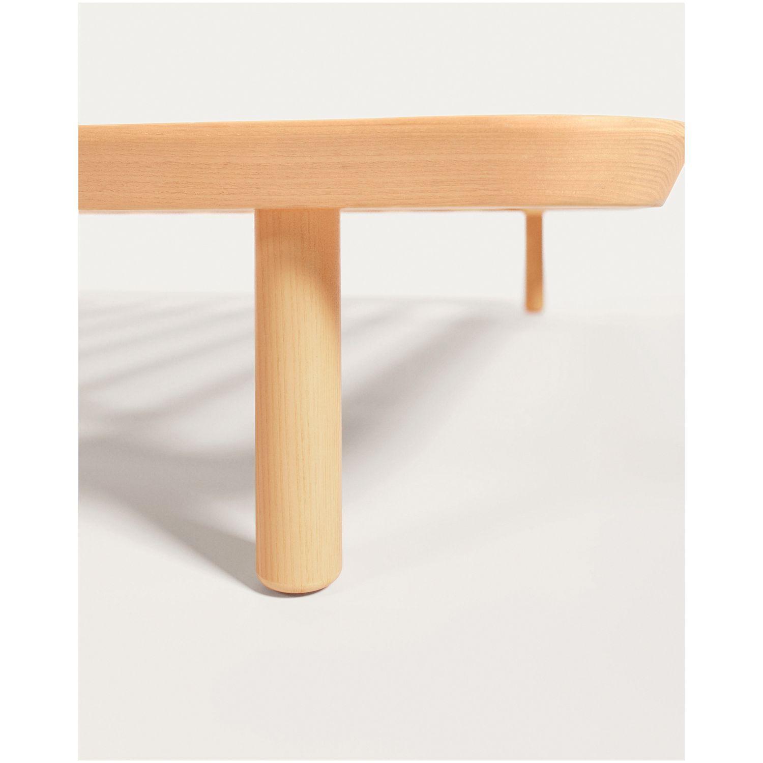 Bett Anielle aus massivem Eschenholz - Grösse: 90x200