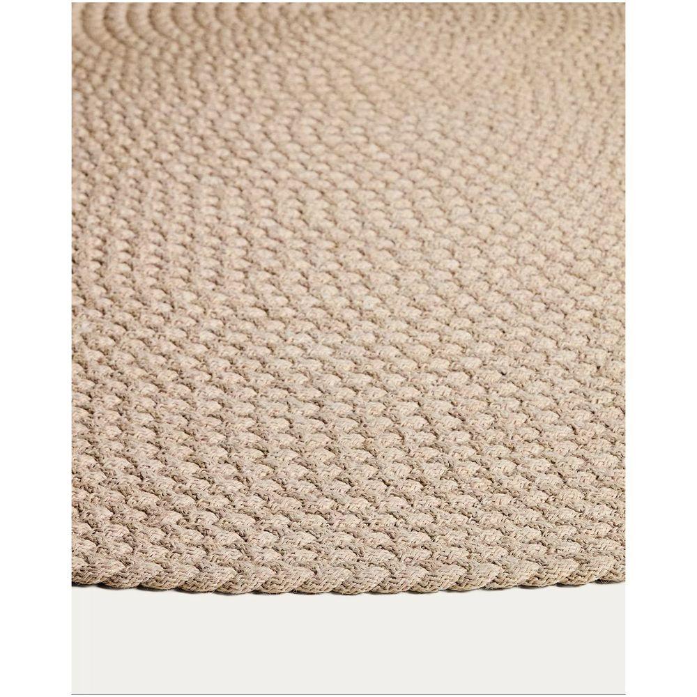 Gartenteppich rund Outdoor Despas Synthetikfaser ecru 200x200