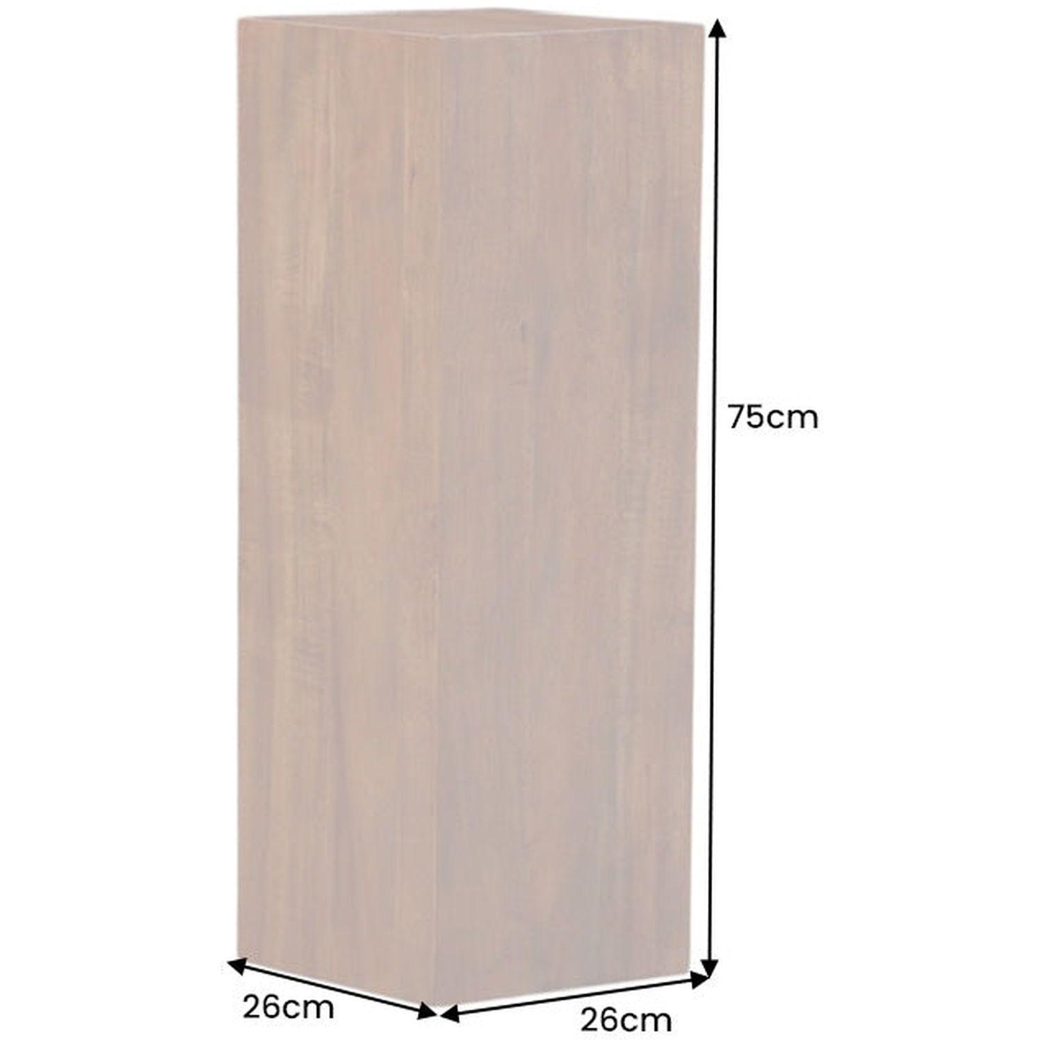 Deko Säule Akazienholz naturbraun H75