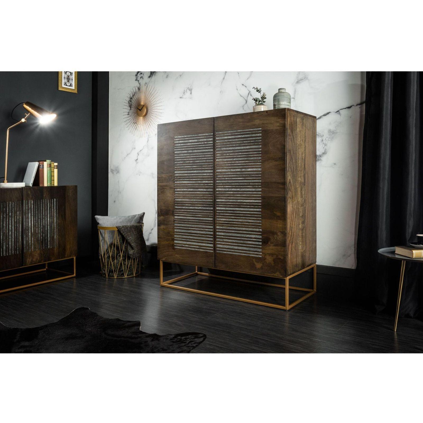 Highboard Dark Wood 100cm Mango Achat