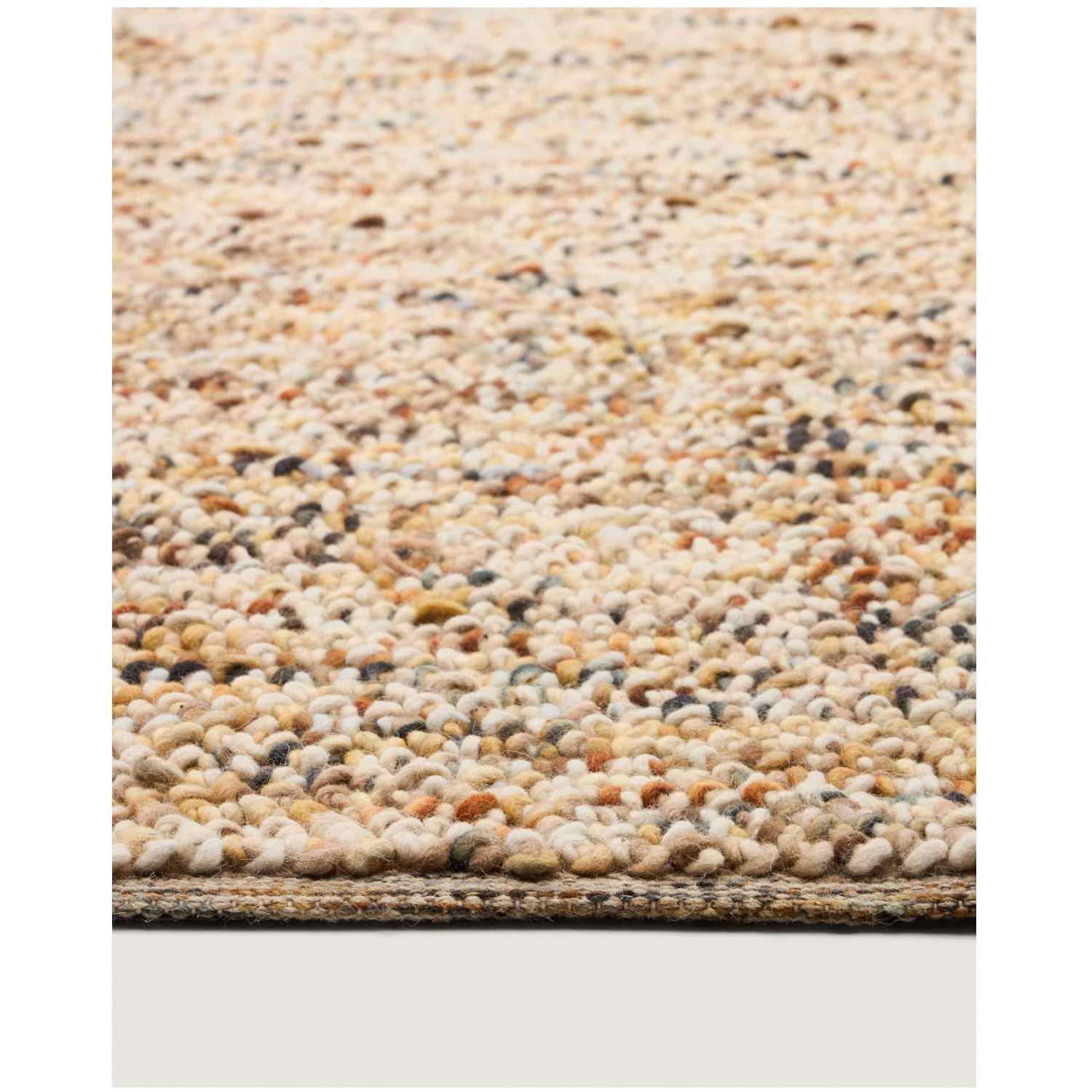 Bouclé-Wollteppich Elanis mehrfarbig 200x300