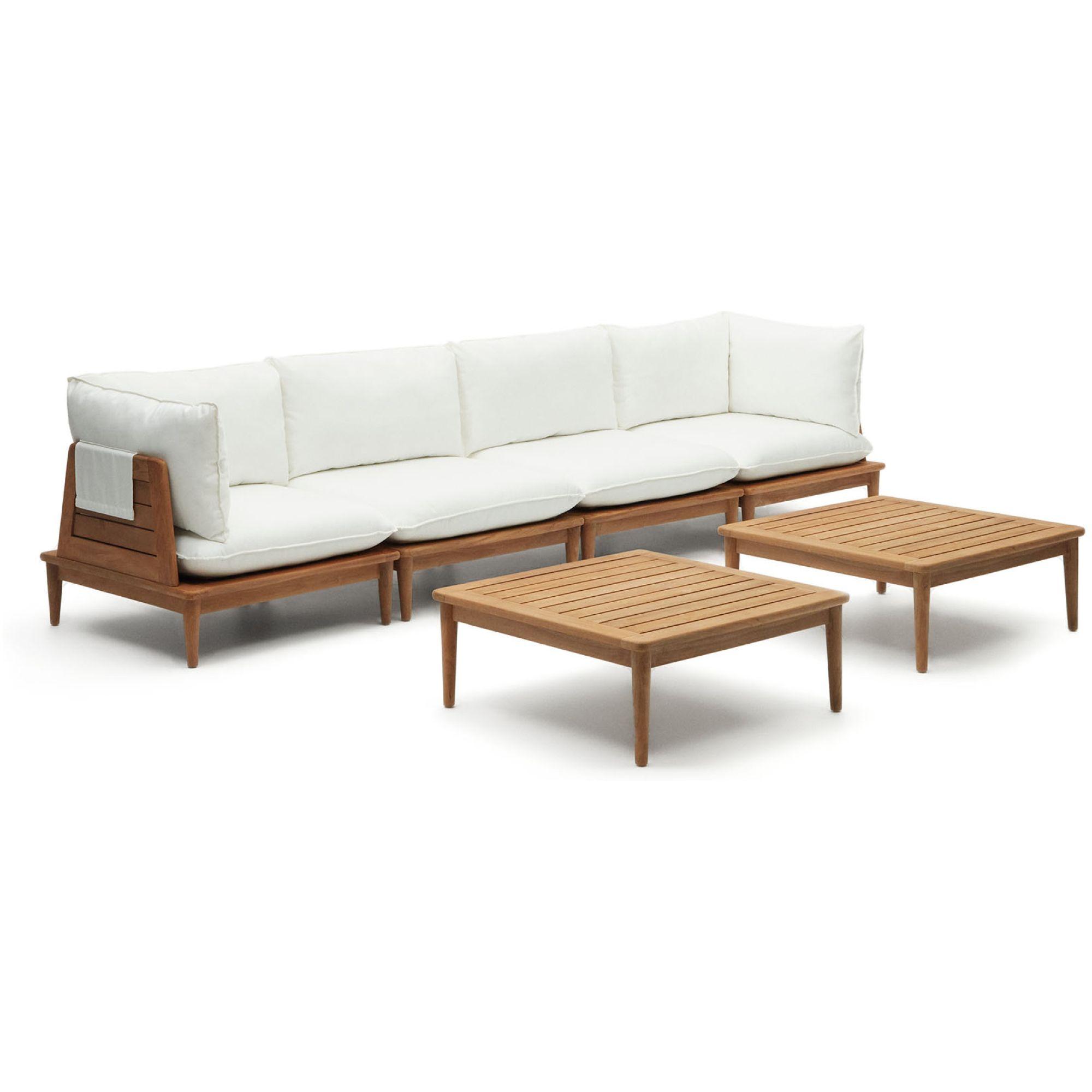 Gartenlounge Portitxol Teakholz massiv (6-teilig)