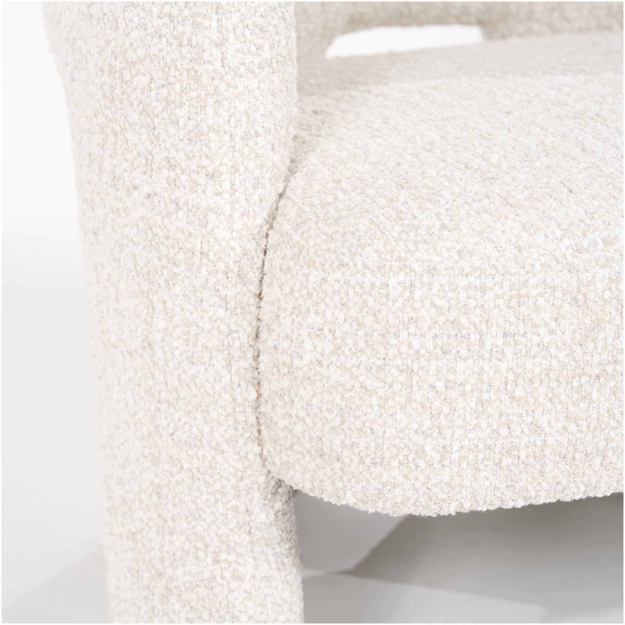 Armlehnsessel Luiz Stoff beige