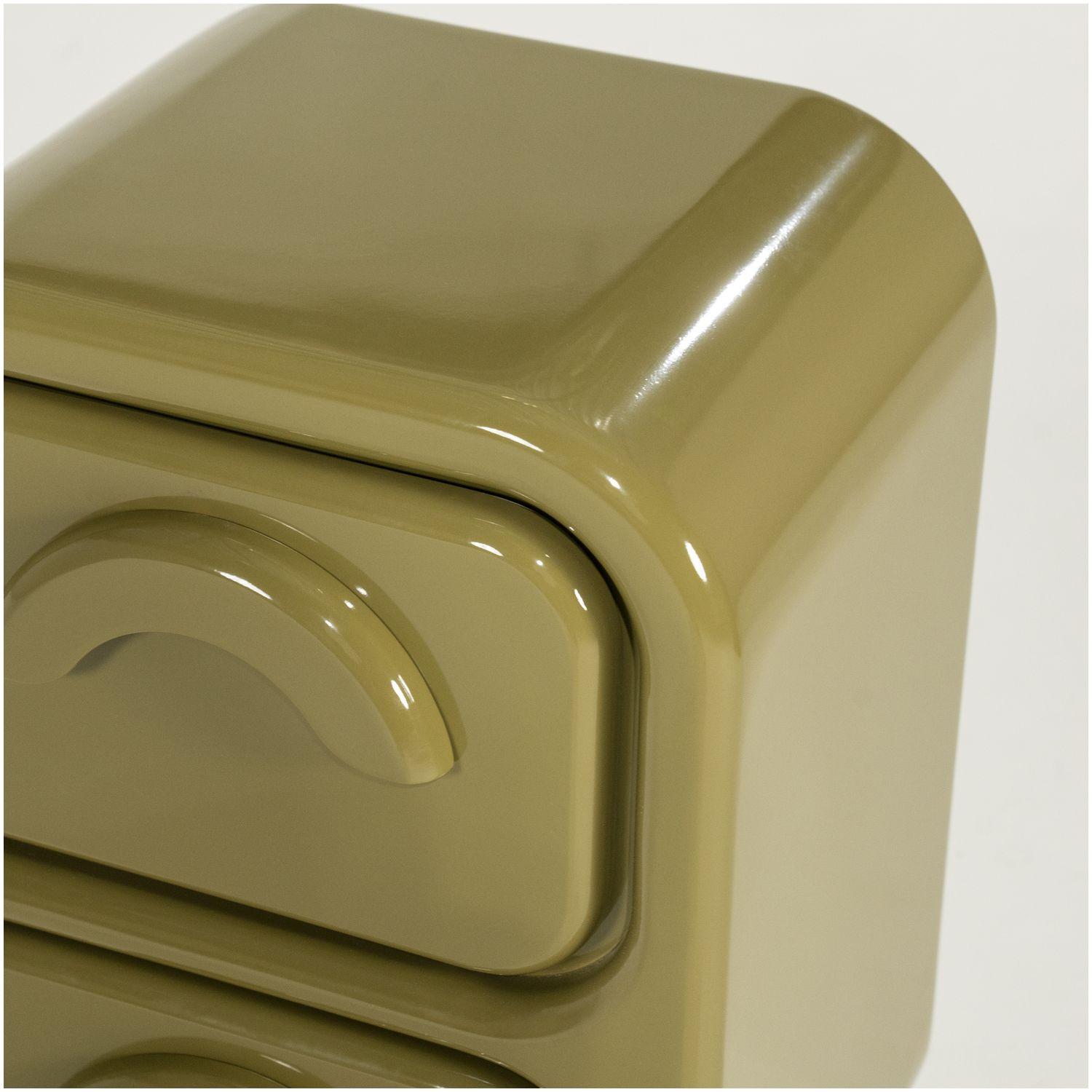 Beistellkommode Retro Glossy MDF hochglanz grün 40x58