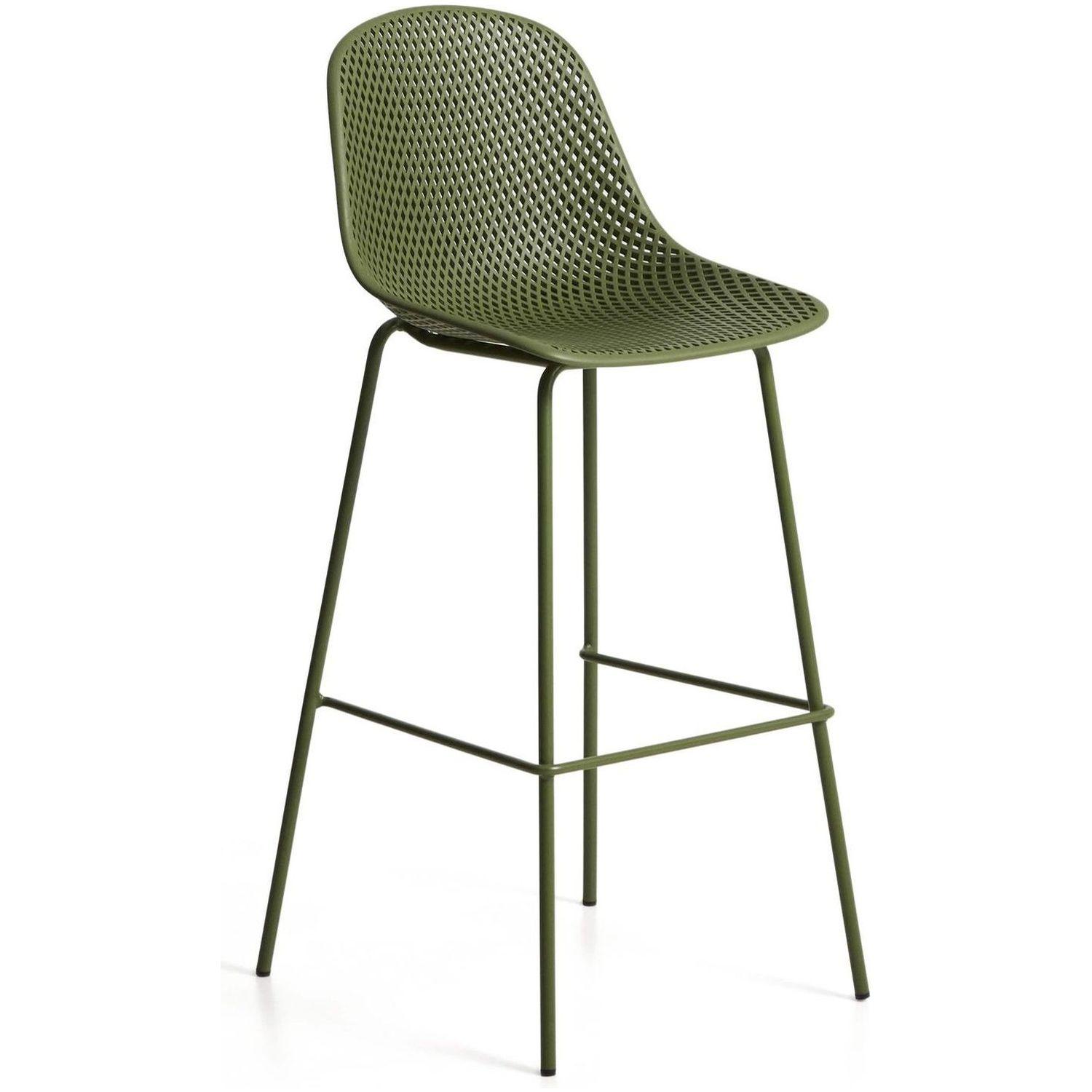 Barhocker Outdoor Garten Quinby Quinby grün Sitzhöhe 75